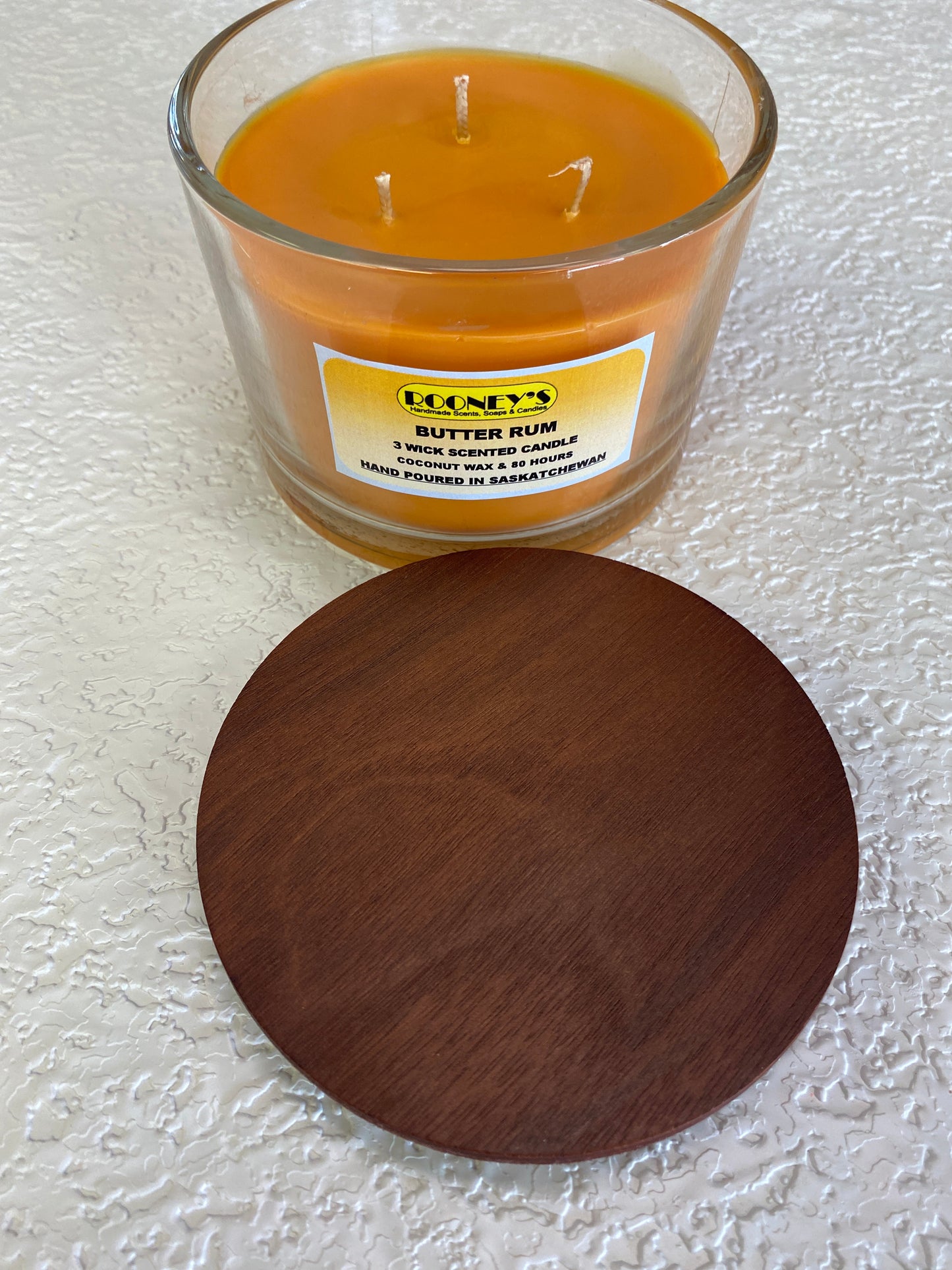 BUTTER RUM 3 WICK CANDLE 350G