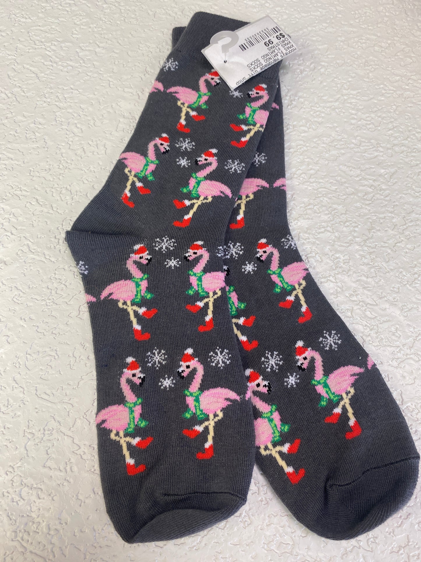 XMAS FLAMINGO SOCKS