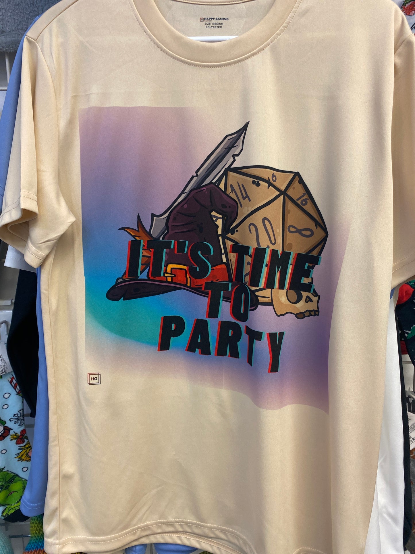 ITS TIME TO PARTY T SHIRT MEDIUM