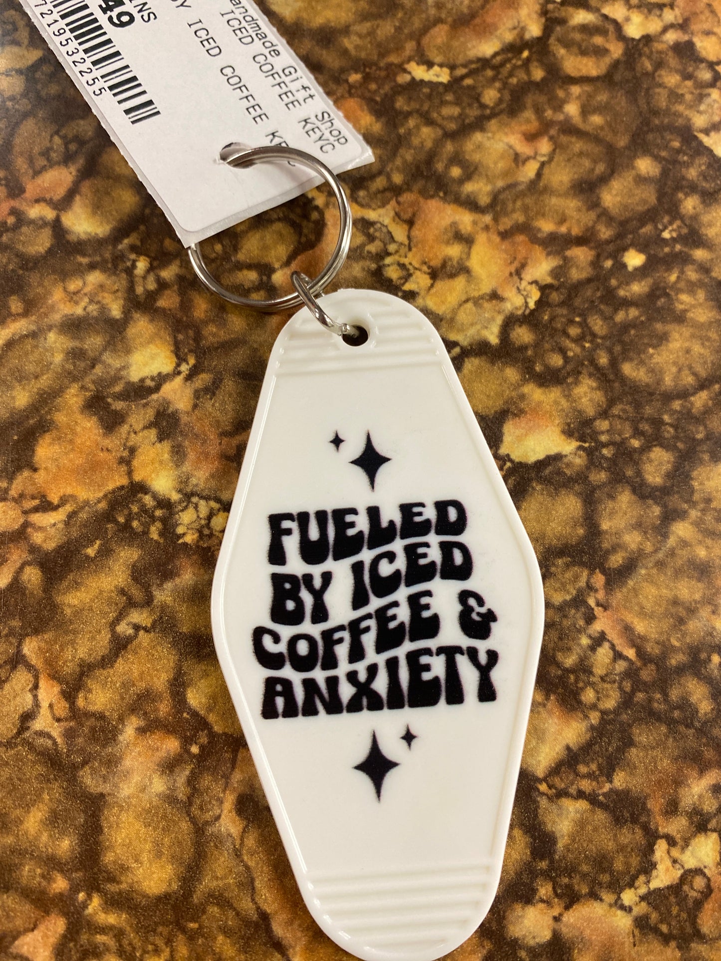 FUELED BY ICED COFFEE KEYCHAIN