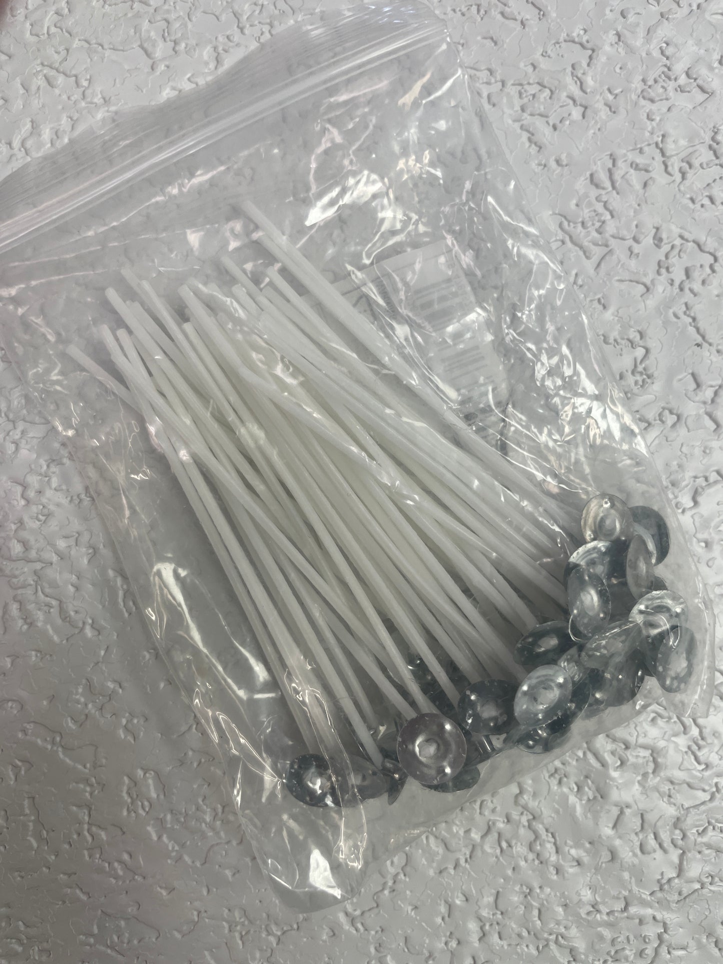 50PK PRE WAXED CANDLE WICKS 3.94 INCHES