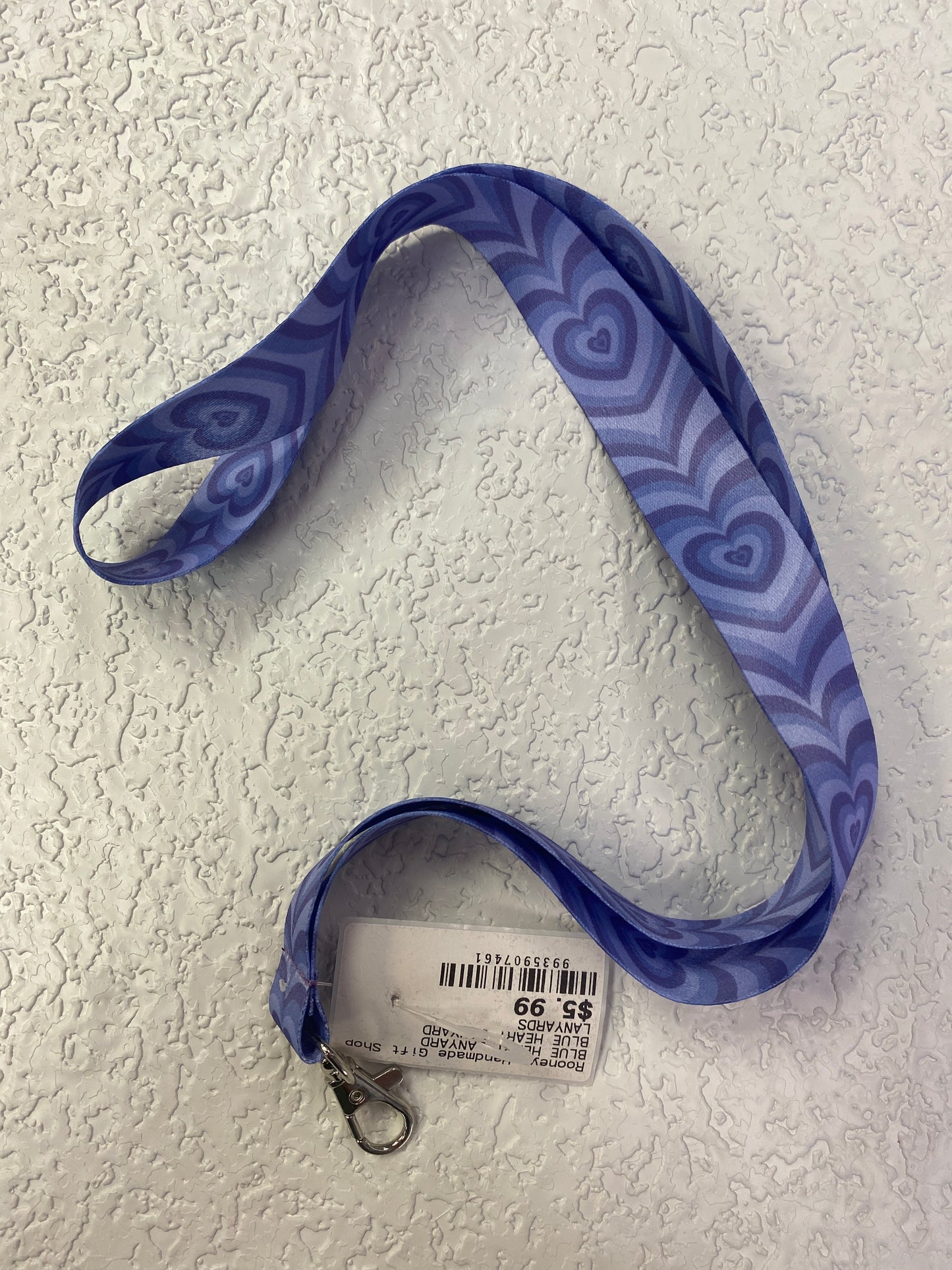 BLUE HEART LANYARD