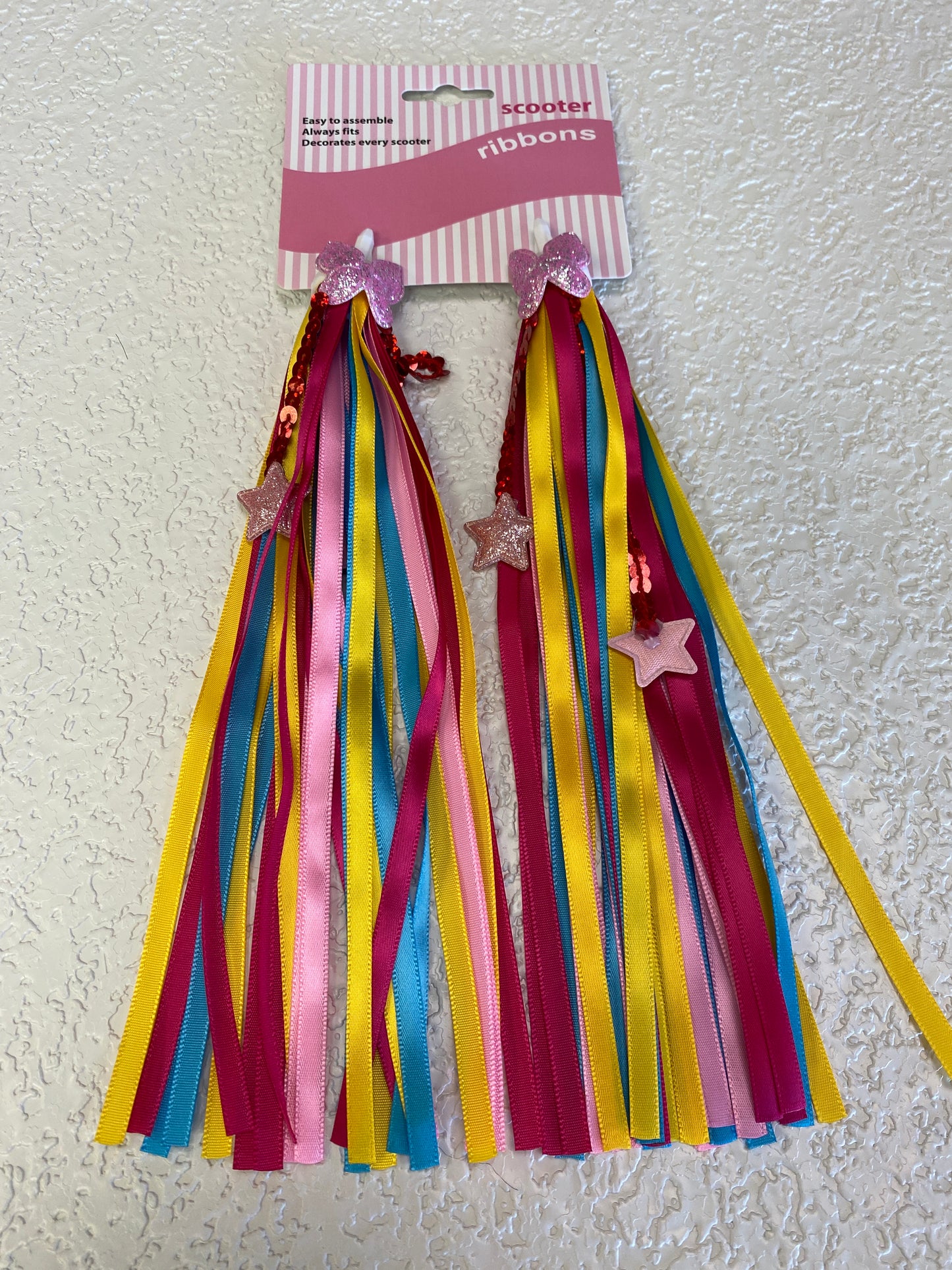 BUTTERFLY YELLOW BICYCLE STREAMERS