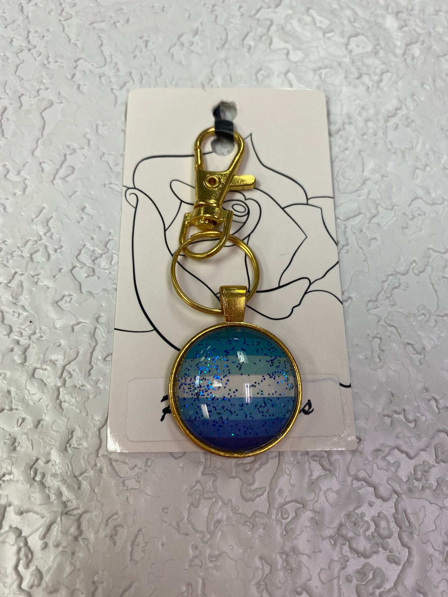 PRIDE GOLD KEYCHAIN