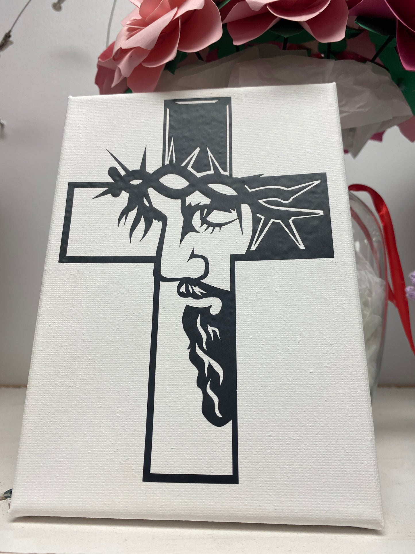 Canvas 5x7 Jesus in cross