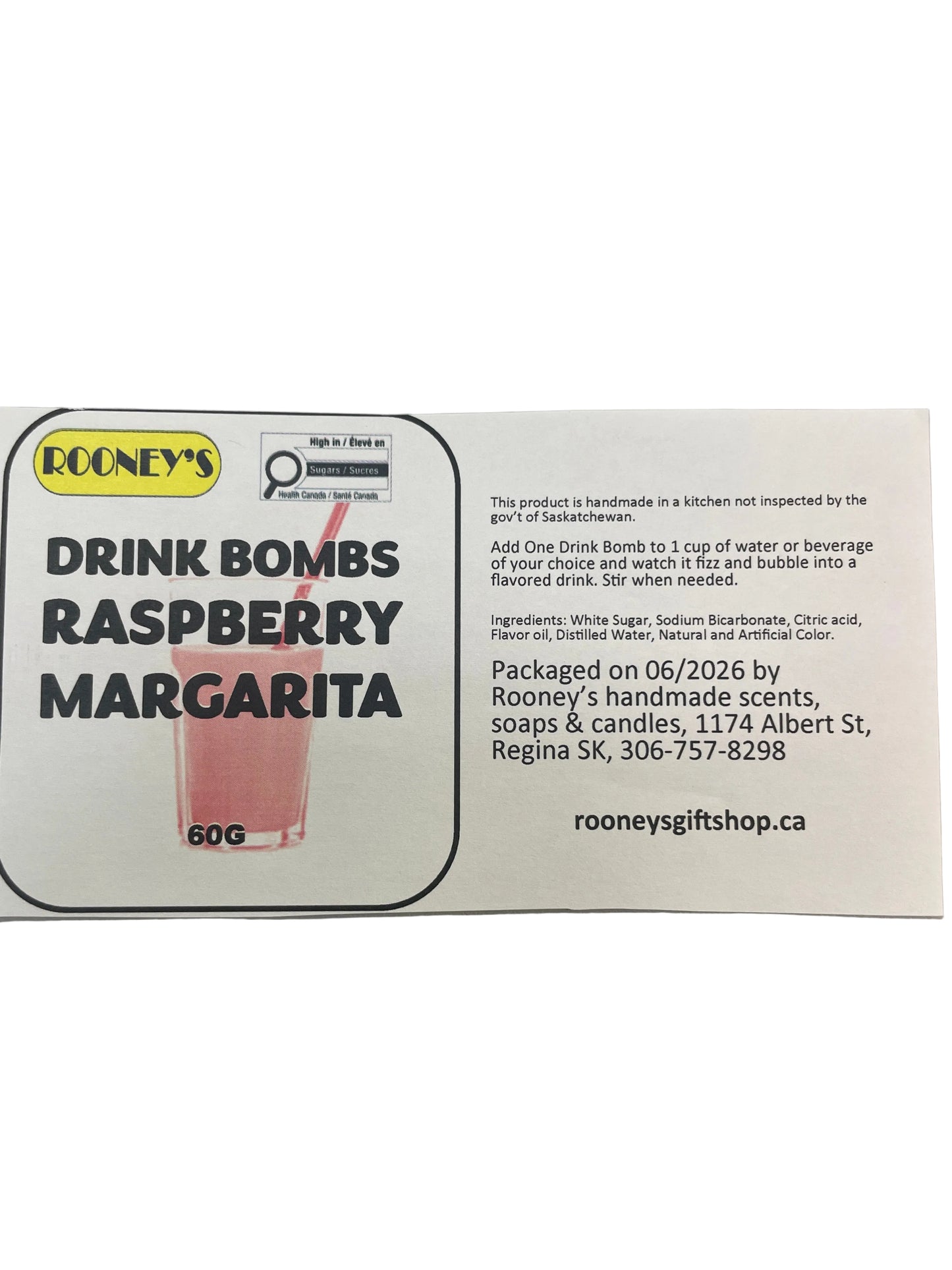 DRINK BOMBS RASPBERRY MARGARITA 2 PACK