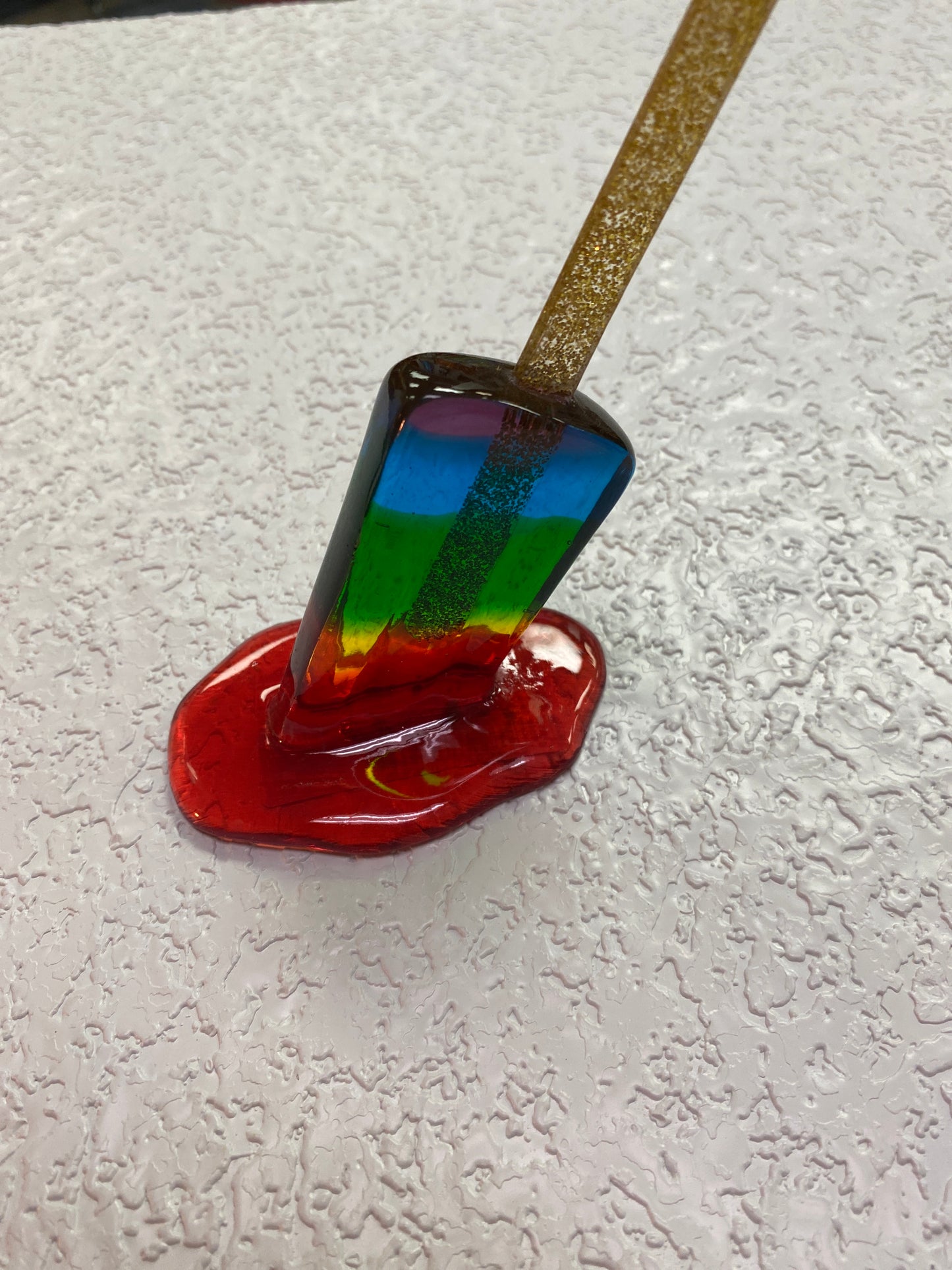 RESIN RAINBOW POPSICLE SCULPTURE