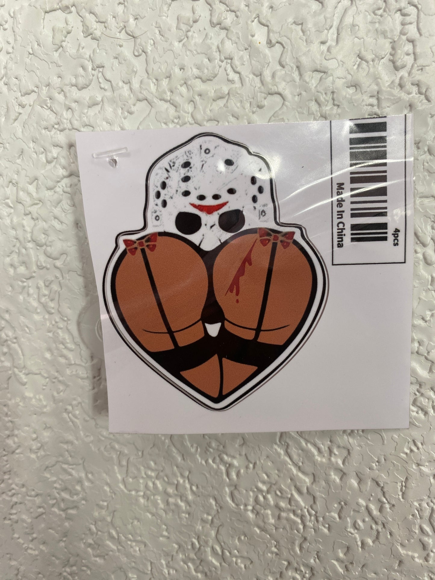SEXY HEART SHAPED KILLER BUTT STICKER