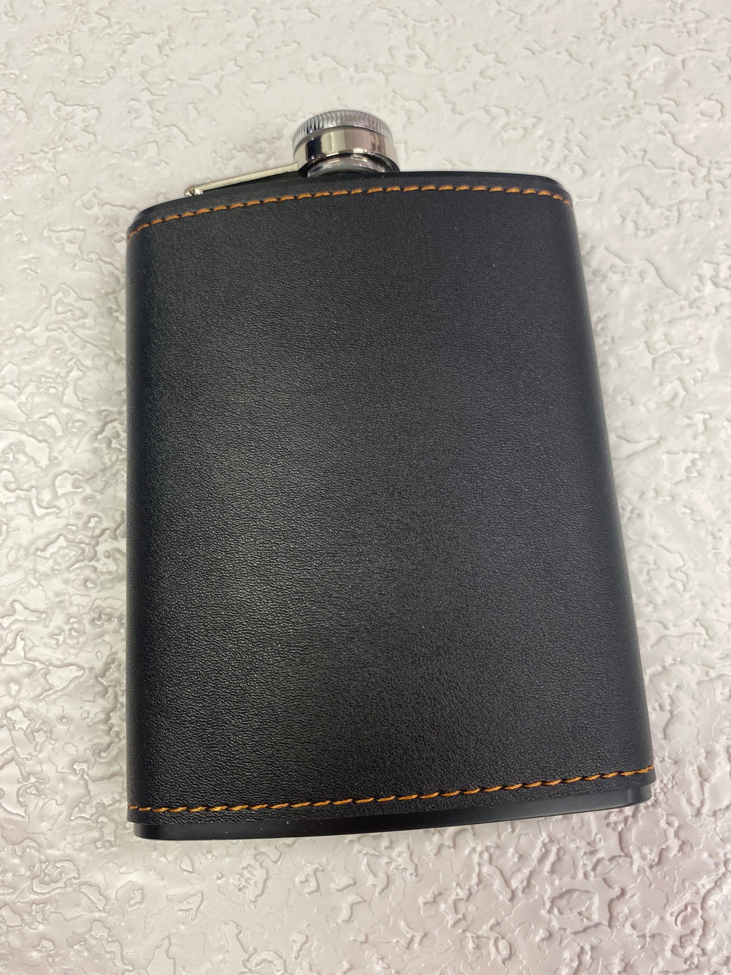 STAINLESS STEEL LEATHER HIP FLASK