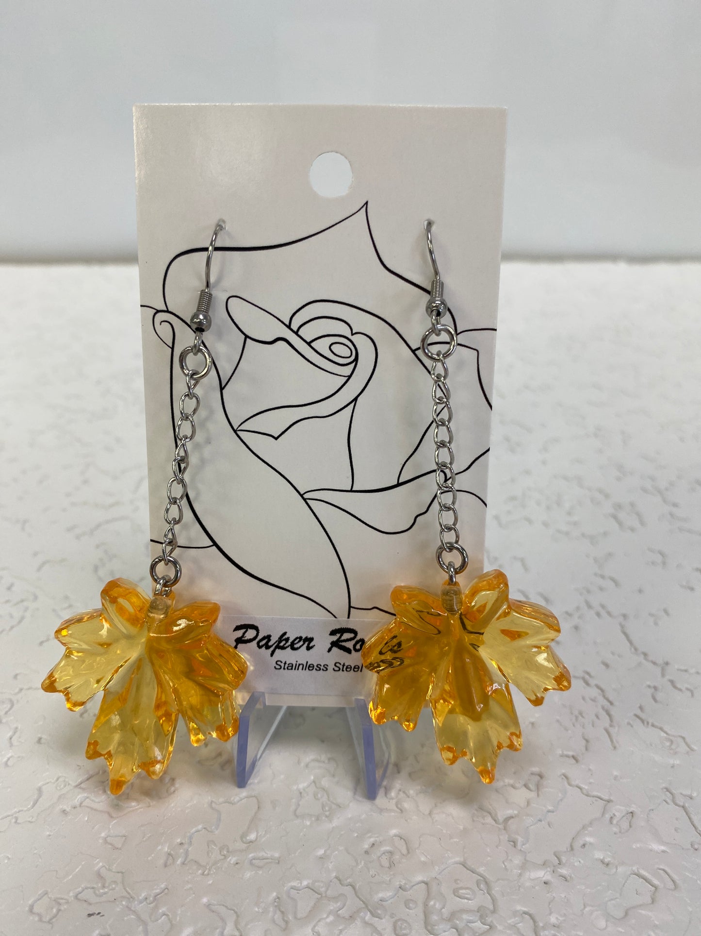 MAPLE LEAF DANGING EARRINGS