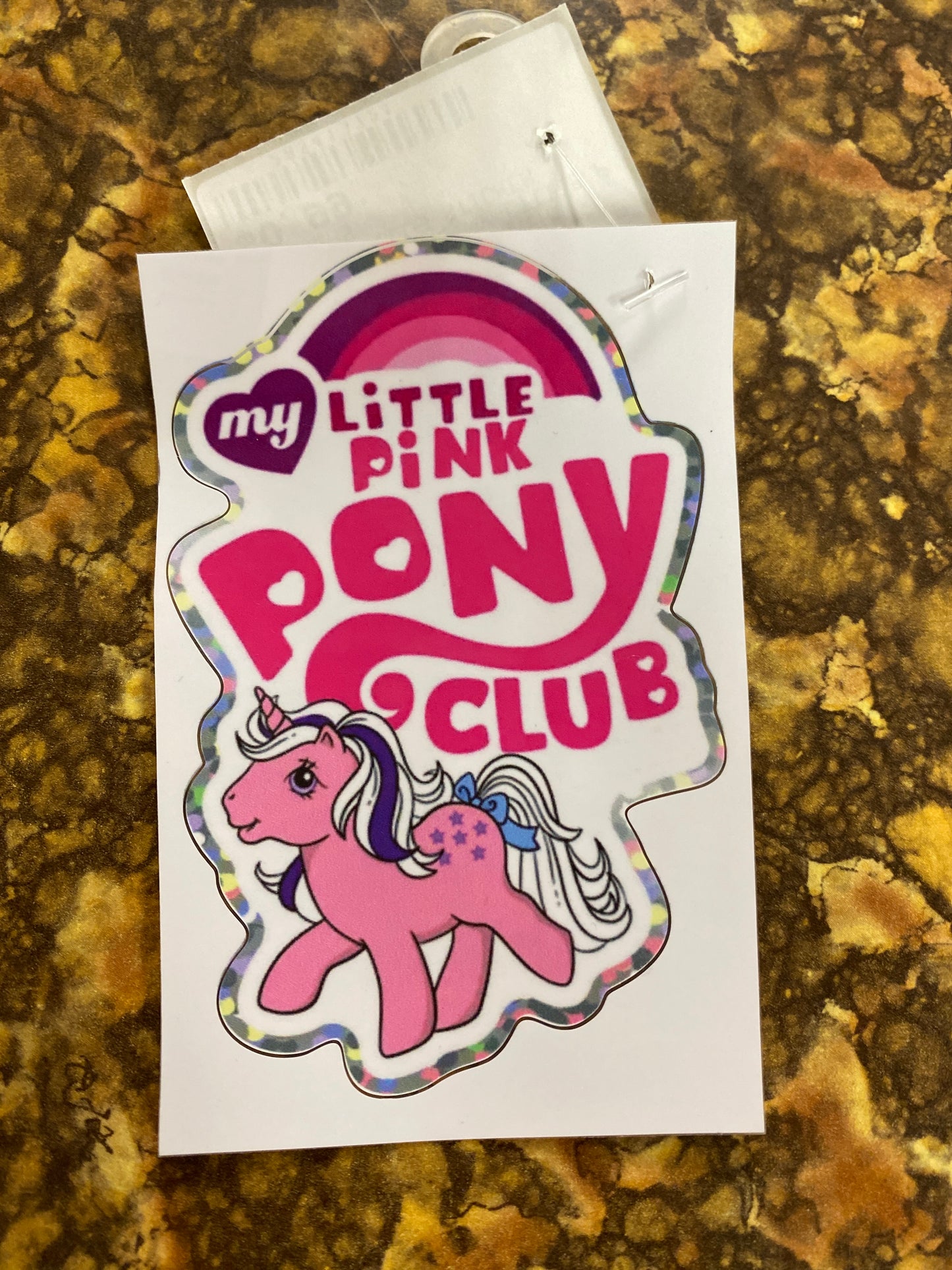 DANCING AT THE MY LITTLE PINK PONY CLUB STICKER