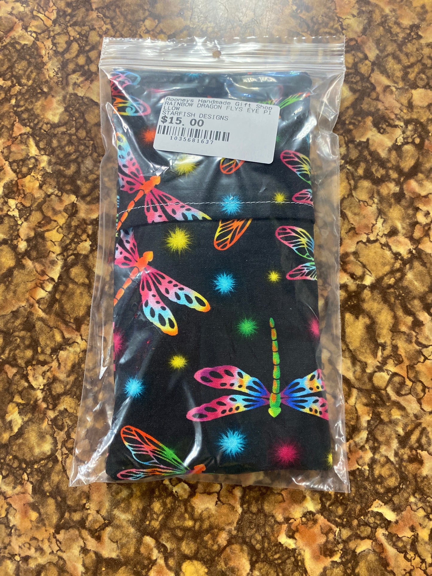 RAINBOW DRAGON FLIES EYE PILLOW