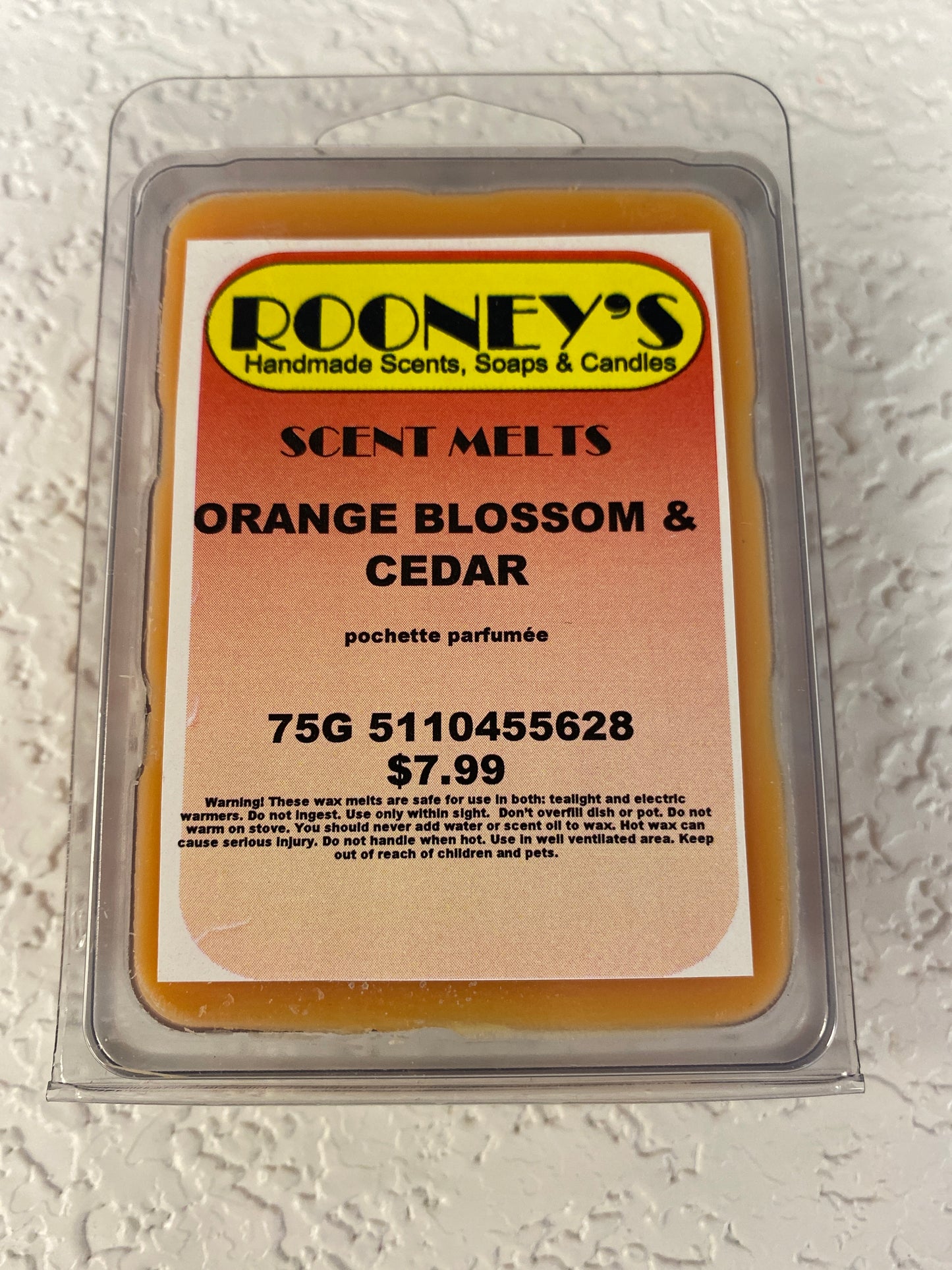 SCENT MELT ORANGE BLOSSOM & CEDAR
