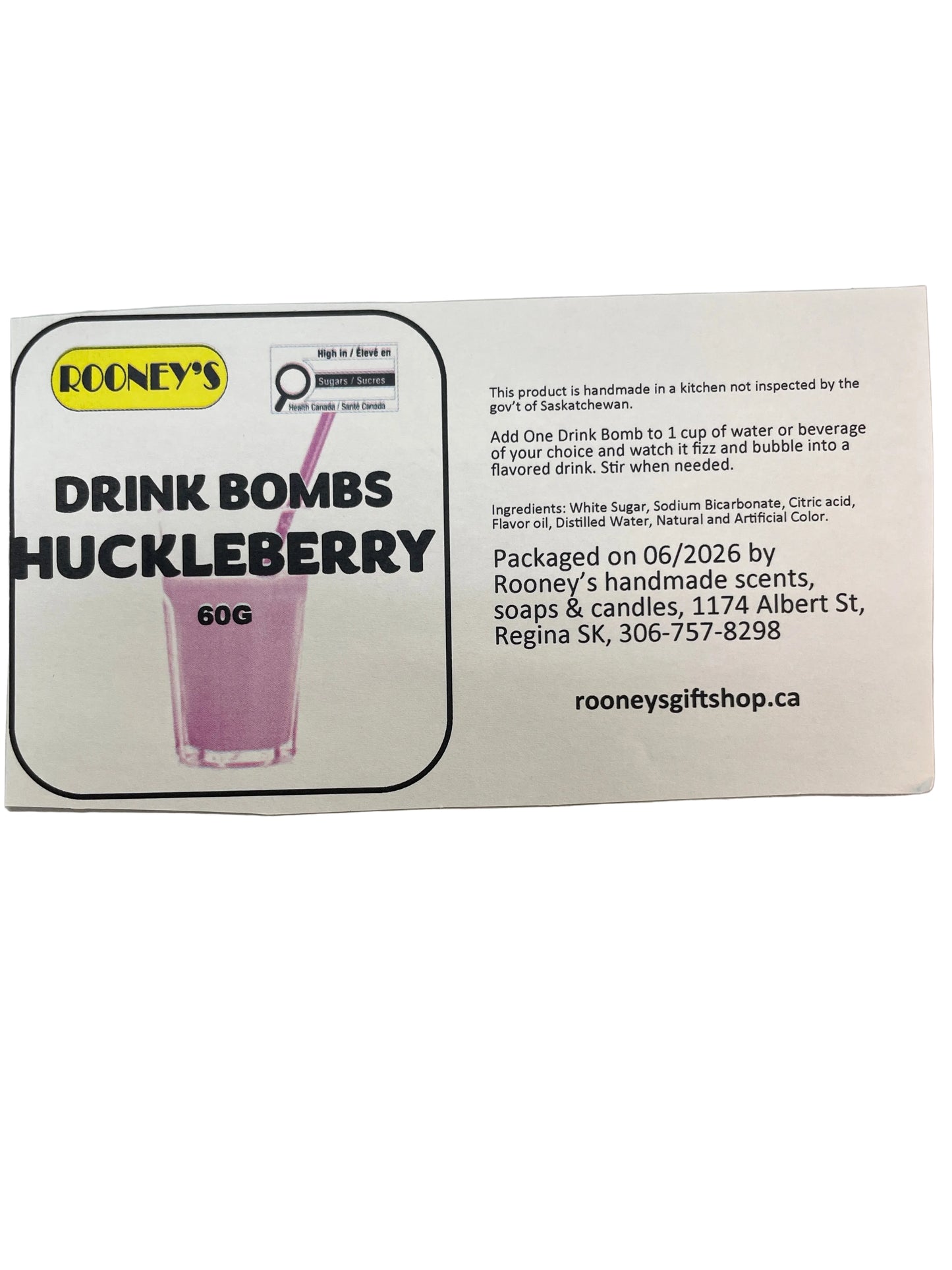 DRINK BOMBS HUCKLEBERRY 2 PACK