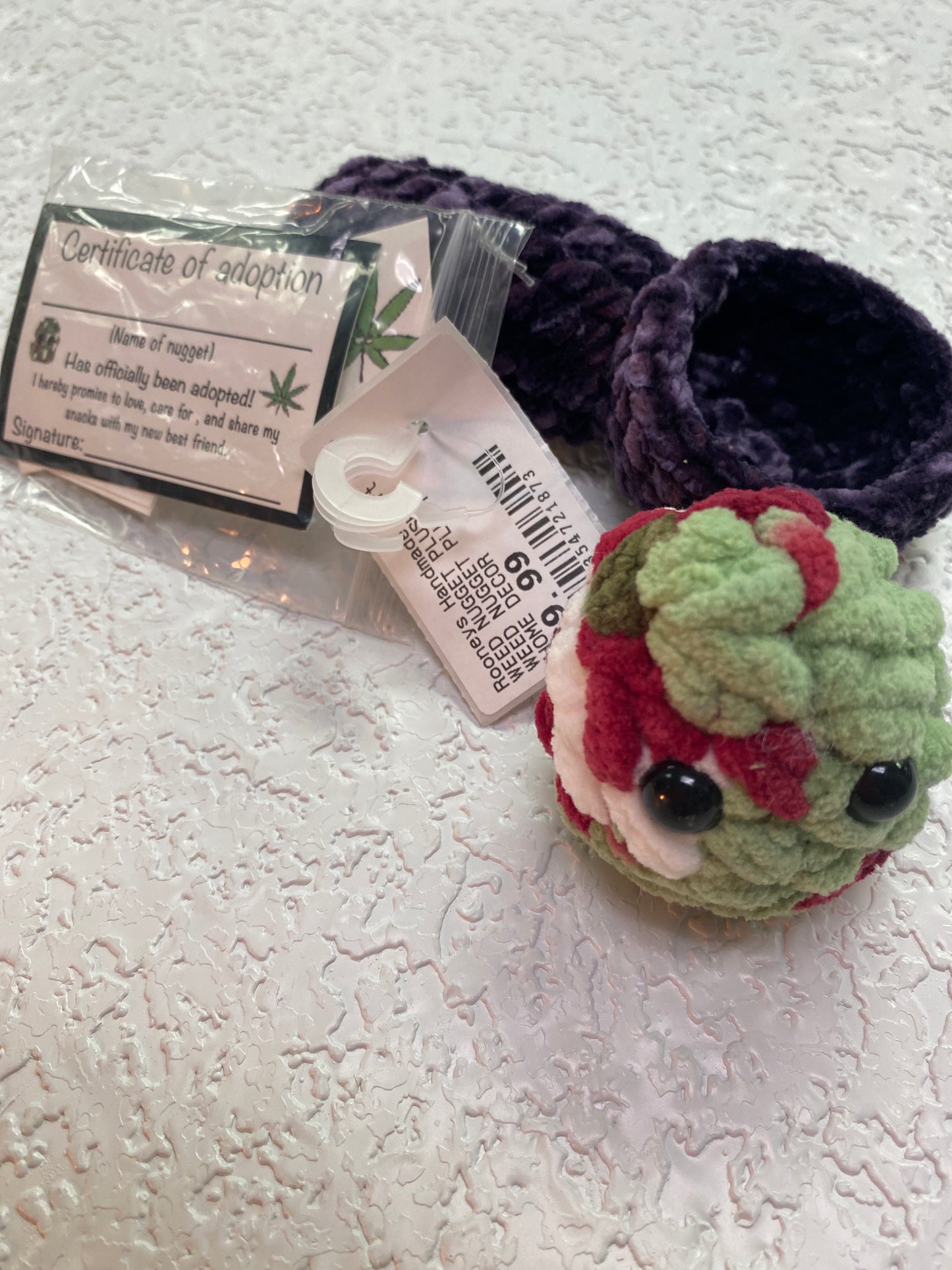 WEED NUGGET PLUSH WITH PIPE