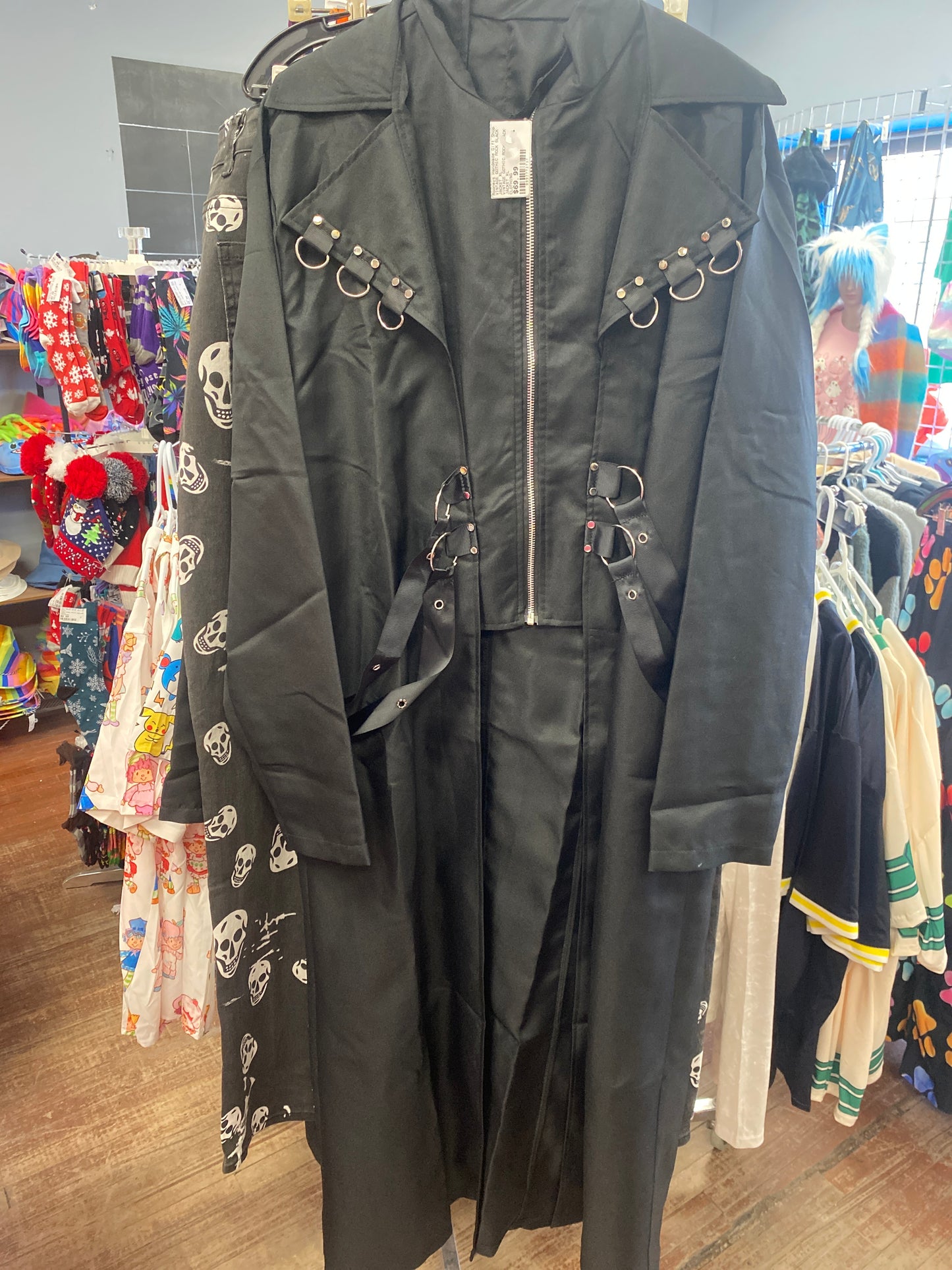 VINTAGE GOTHIC ROCK BLACK JACKET XL