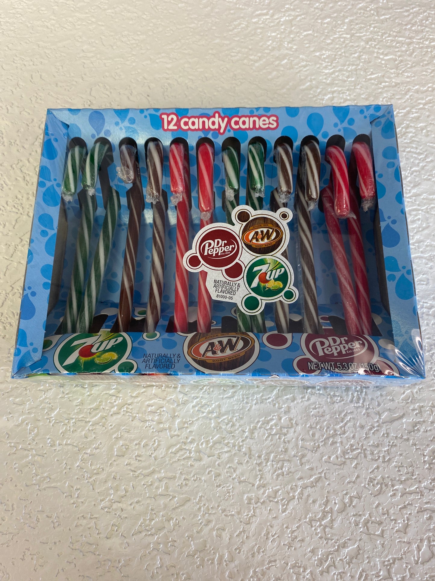 7UP A&W DR PEPPER CANDY CANES