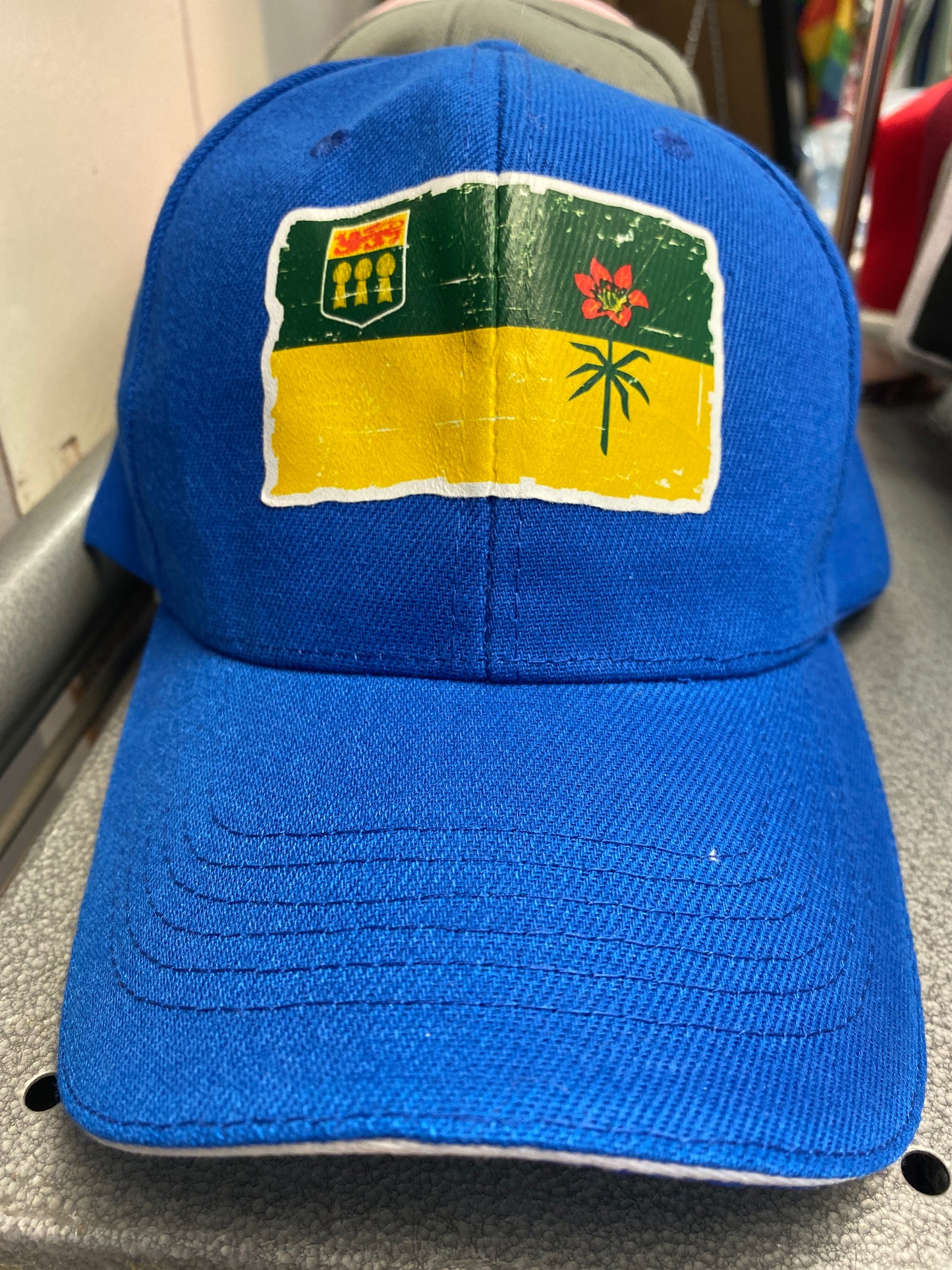 SASK FLAG BLUE HAT
