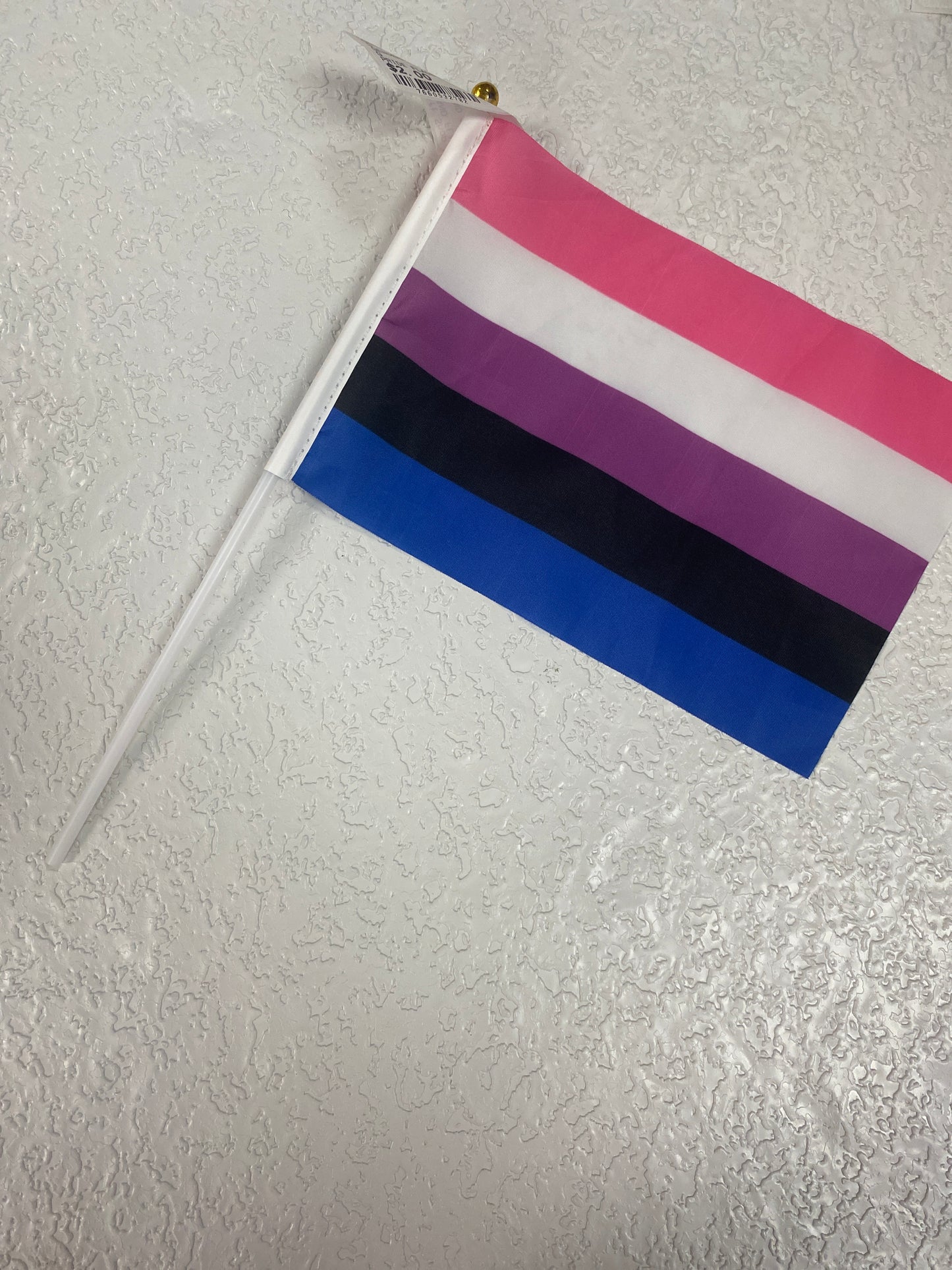 GENDERFLUID PRIDE HAND FLAG