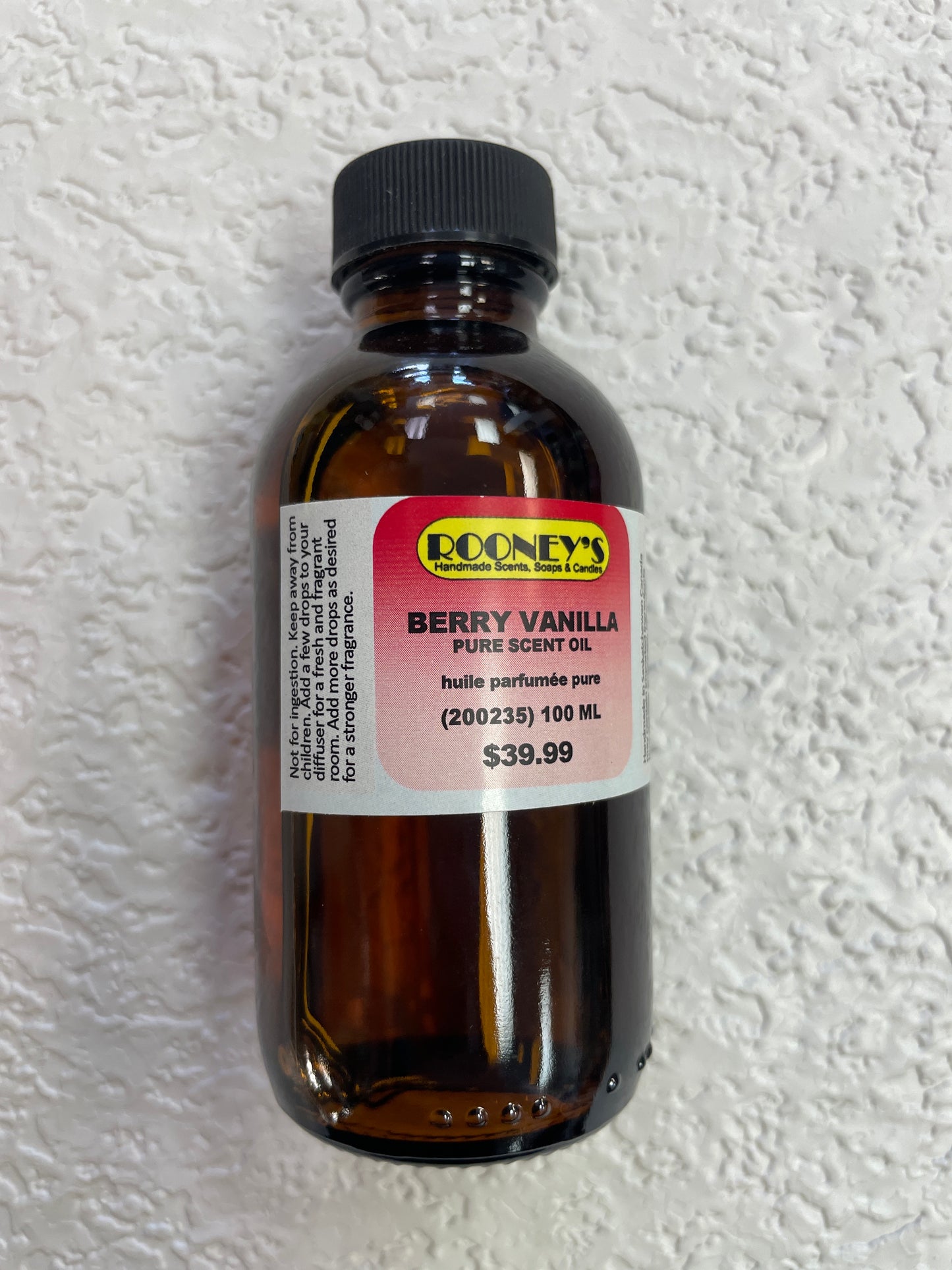 PURE SCENT OIL 132ml BERRY VANILLA