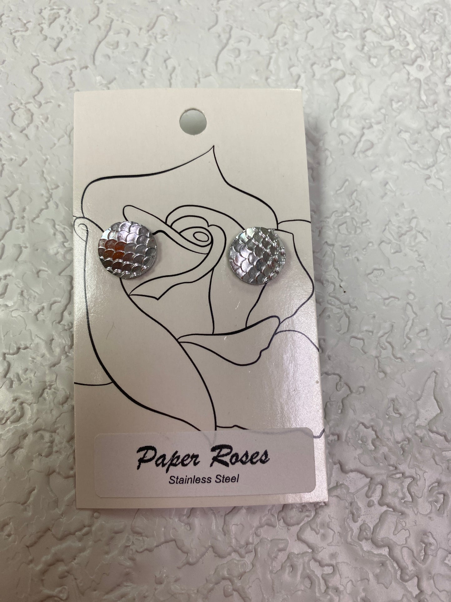 SILVER SCALES EARRINGS