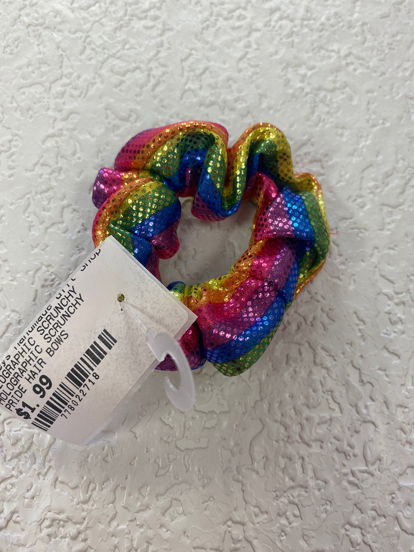 RAINBOW HOLO SCRUNCHIE
