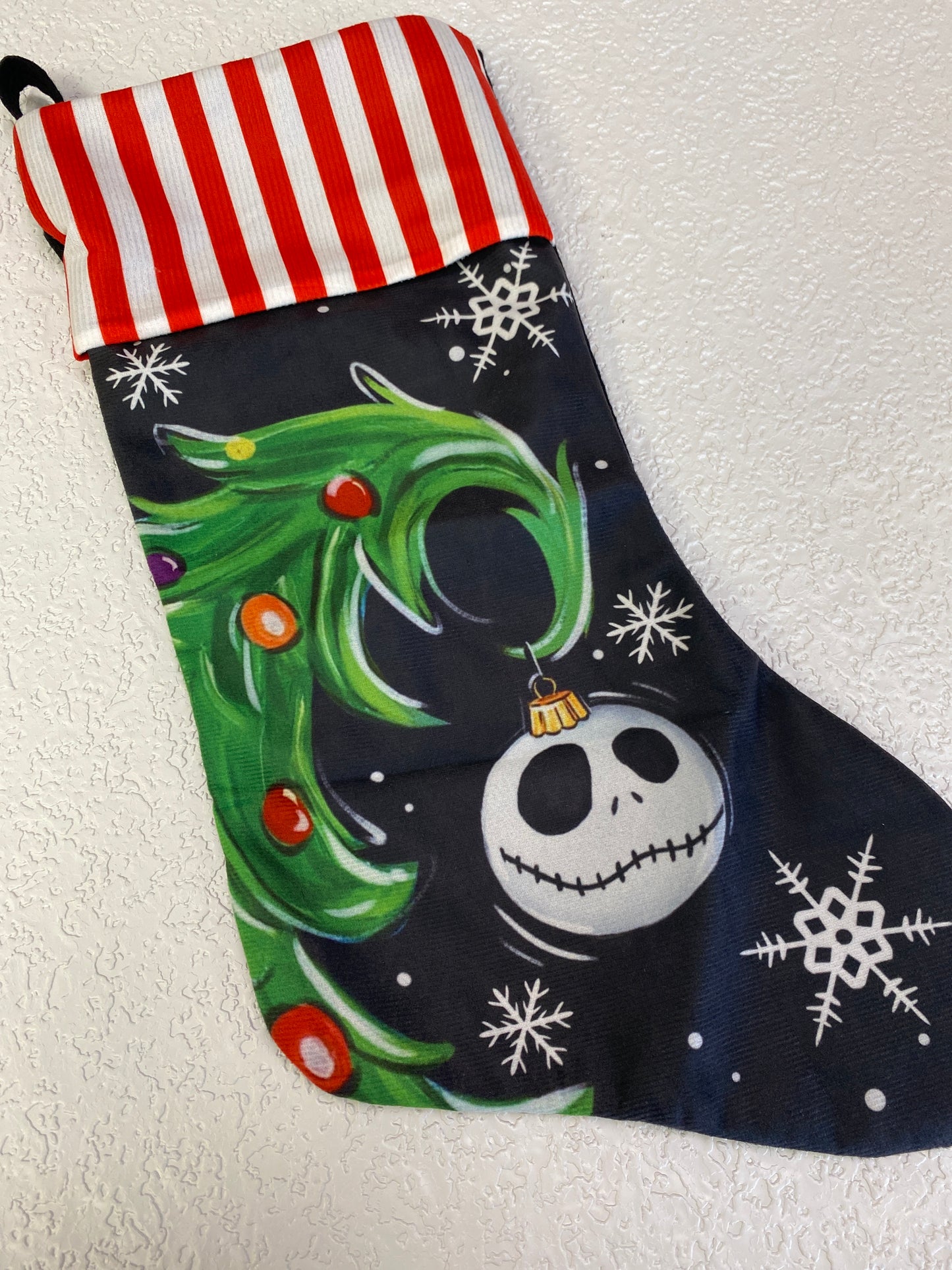 NIGHTMARE BEFORE CHRISTMAS BLACK STOCKING