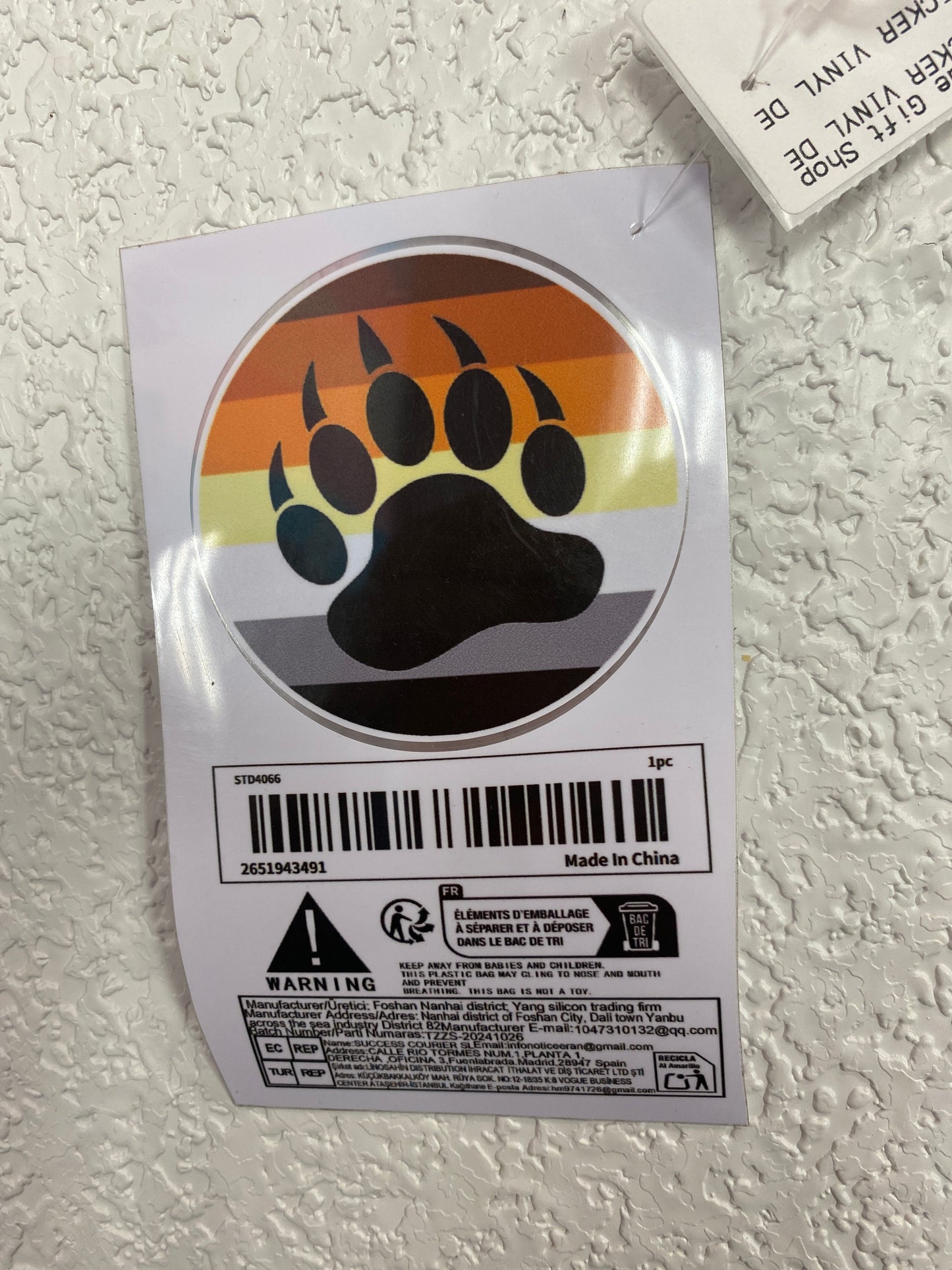 BEAR FLAG STICKER VINYL DECAL