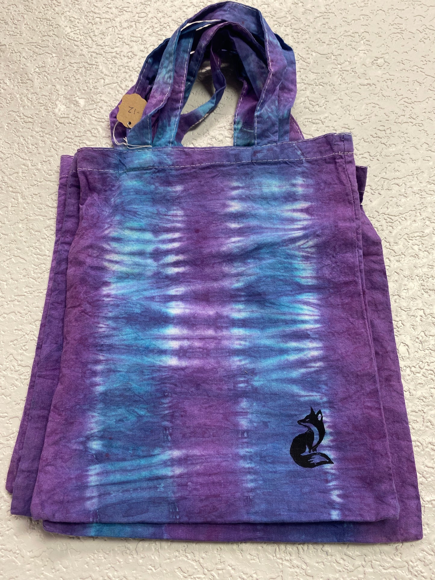 PURPLE BLUE TYE DYE SMALL BAG