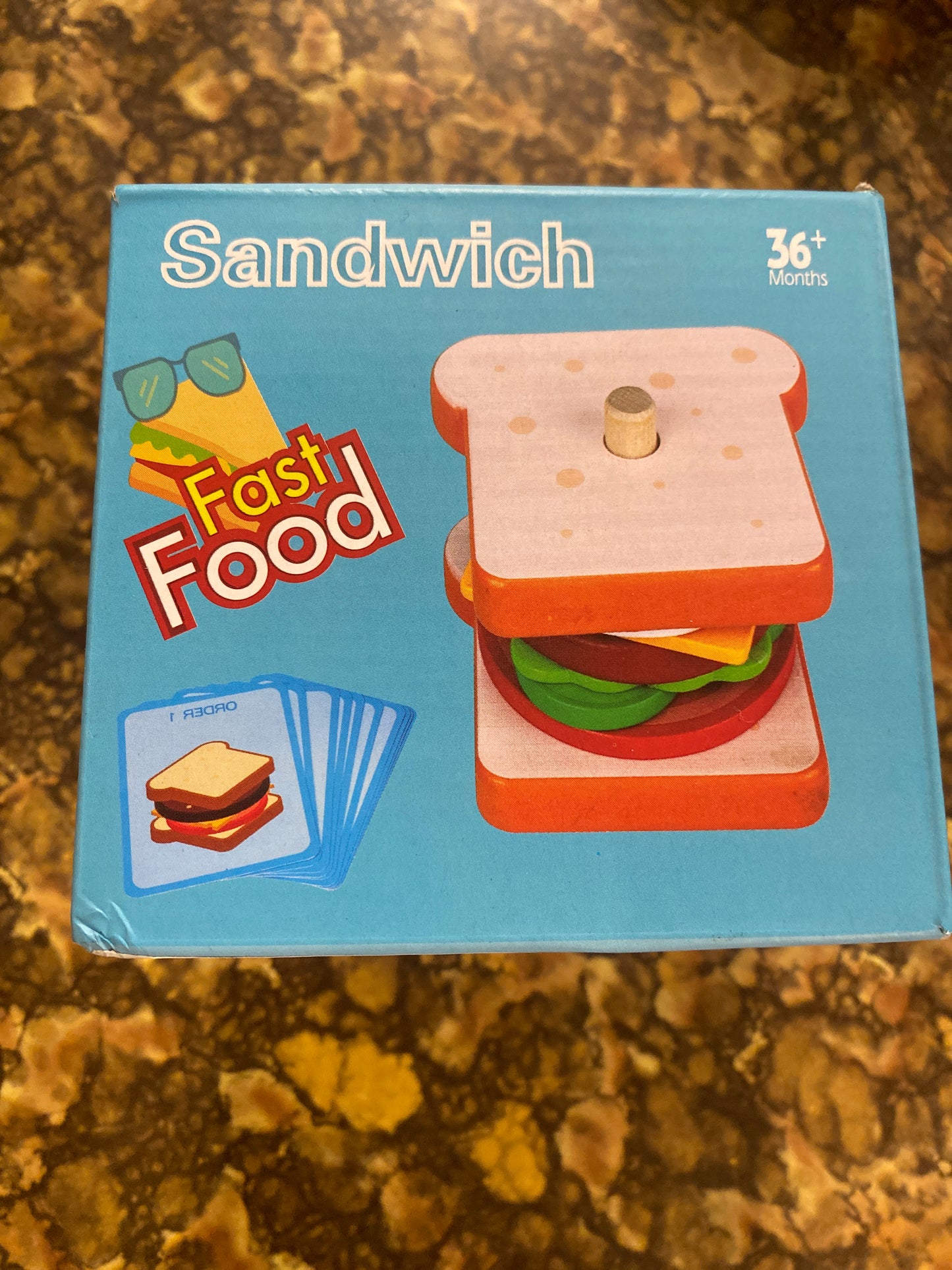WOODEN SANDWICH STACKING & SORTING TOY