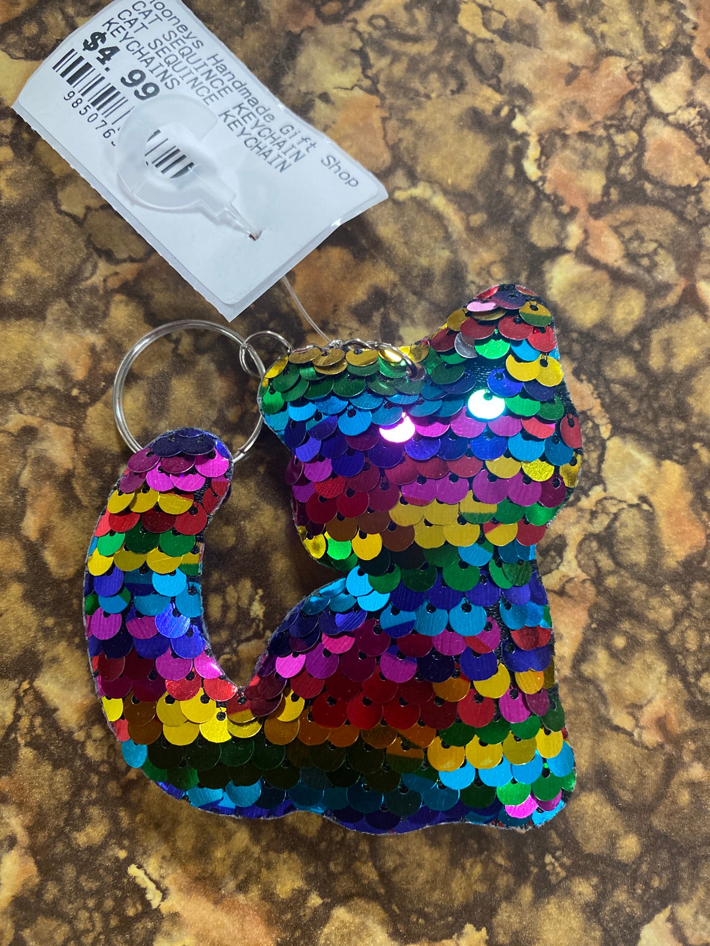RAINBOW CAT SEQUENCE KEYCHAIN