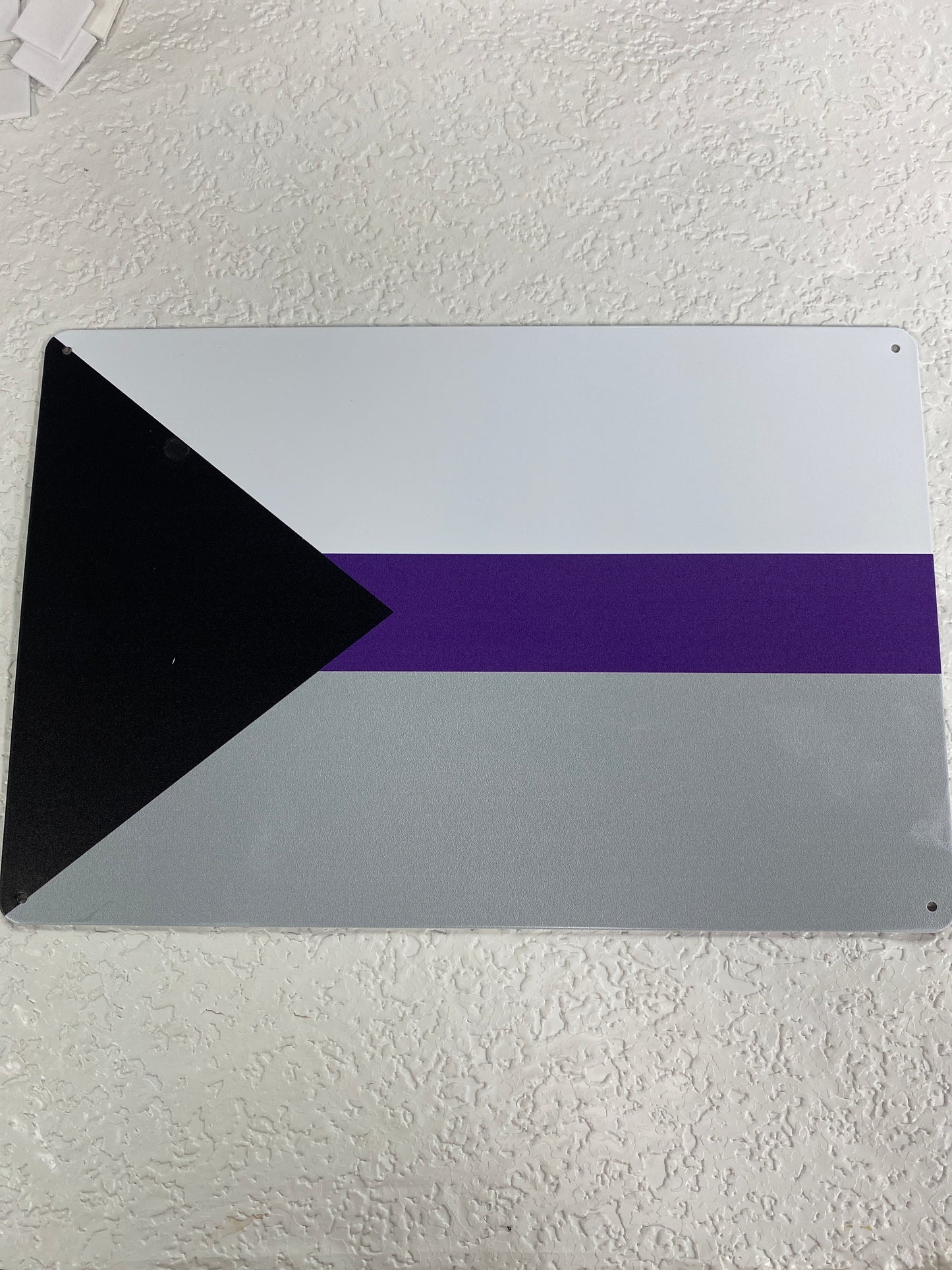METAL TIN DEMISEXUAL PRIDE FLAG