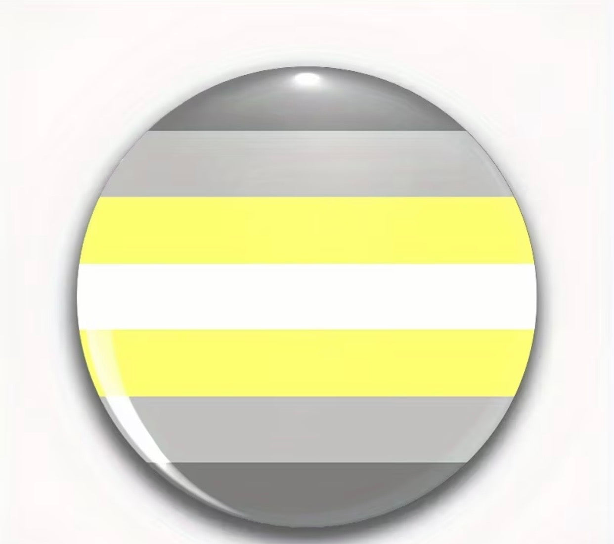 DEMIGENDER PRIDE FLAG BUTTON