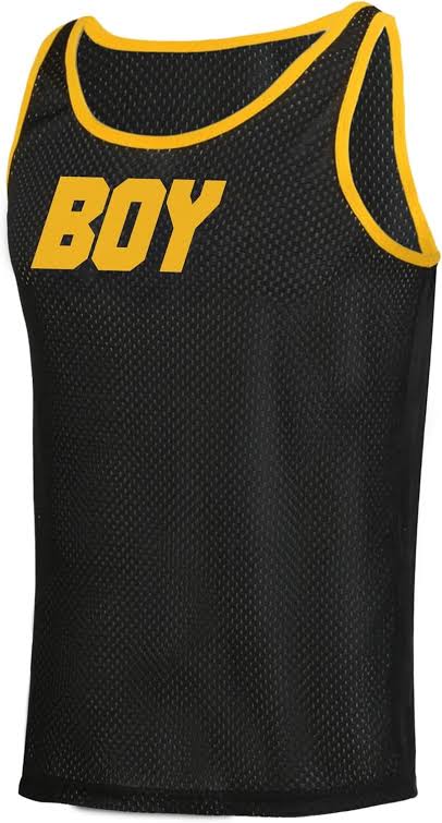 GRUFF PUP BOY AIR TANK ORANGE BLACK