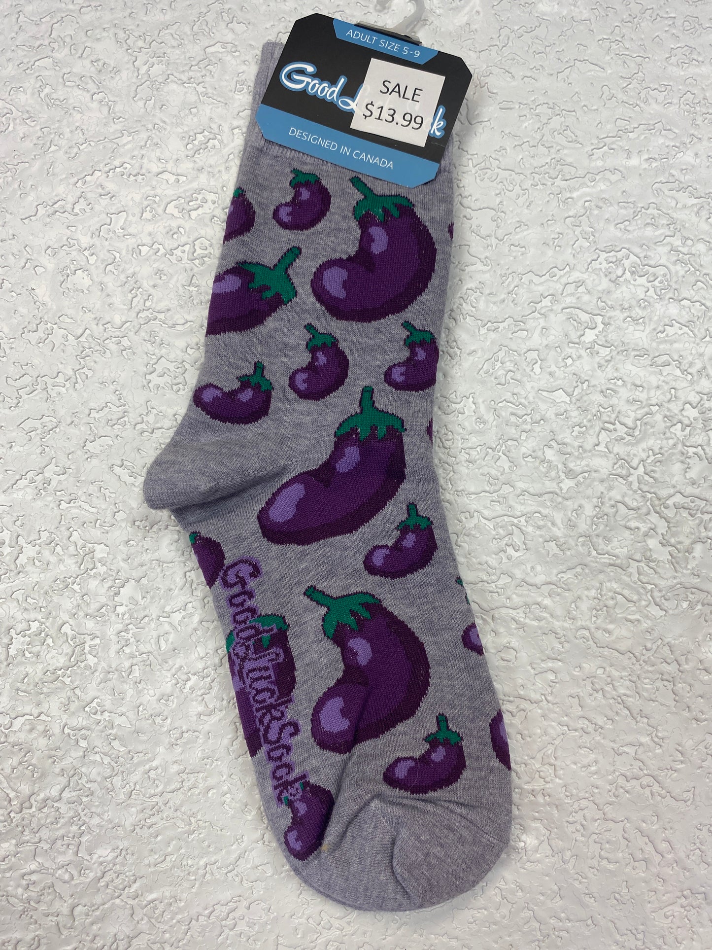 EGGPLANTS SOCKS SIZE 5-9