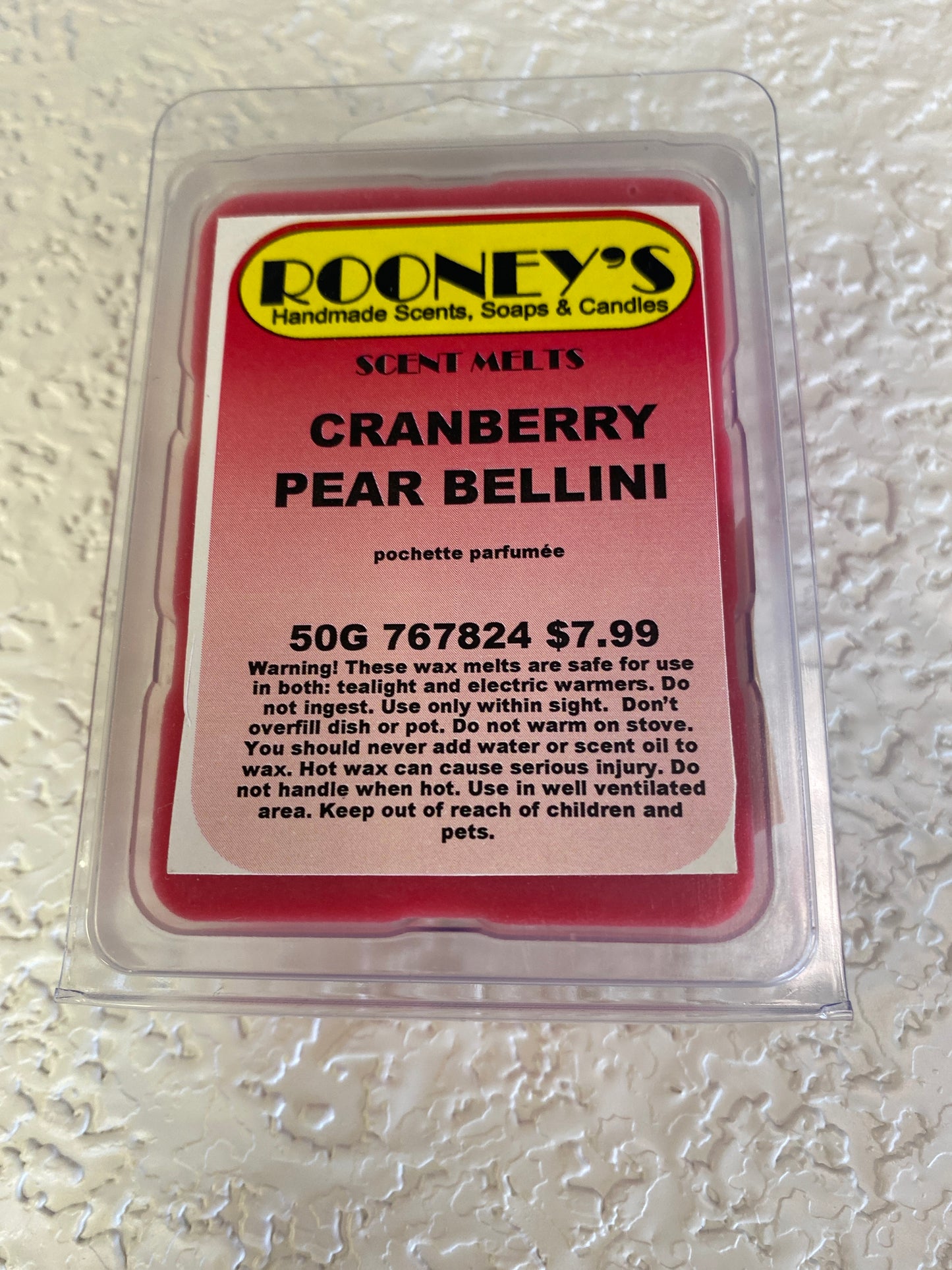CRANBERRY PEAR BELLINI SCENT MELT