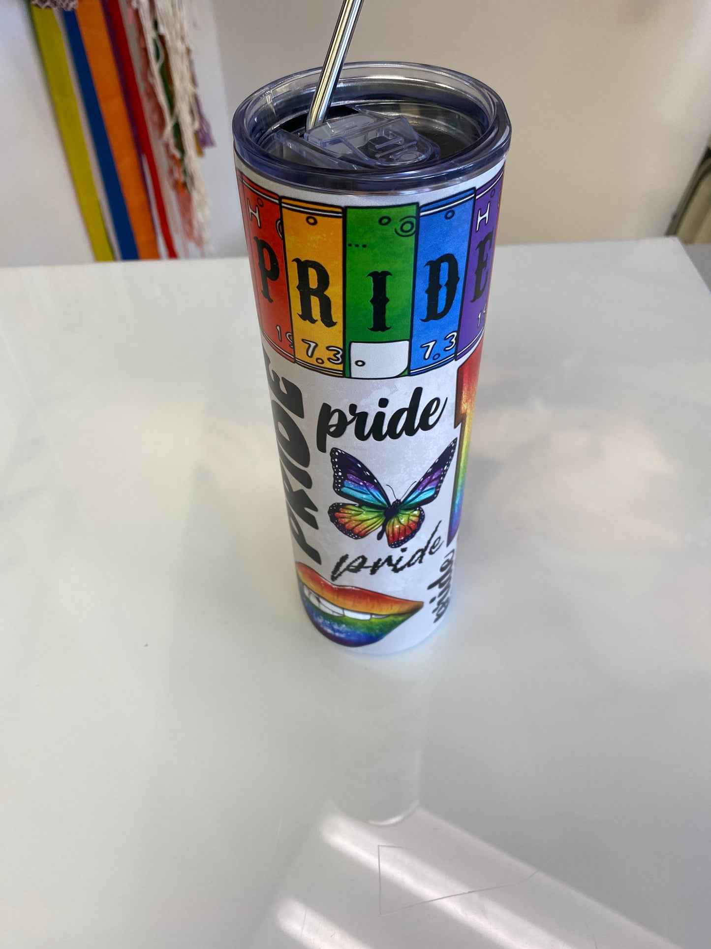 30OZ TUMBLER PRIDE STAINLESS STEEL WATER BOTTLE