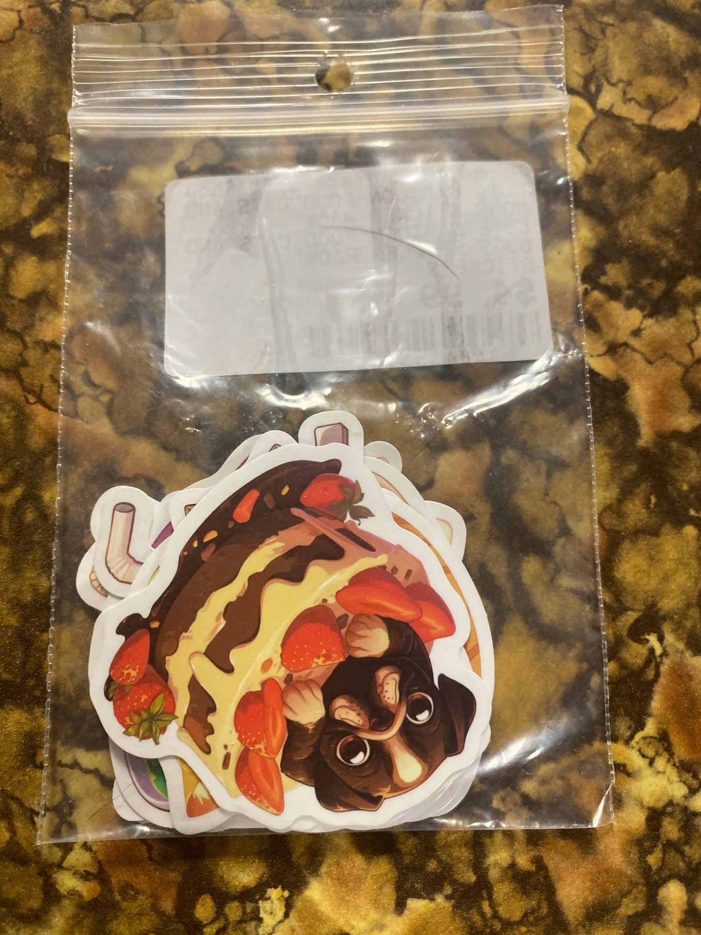 CUTE CARTOON FOOD CATS AND DOGS STICKER PACK