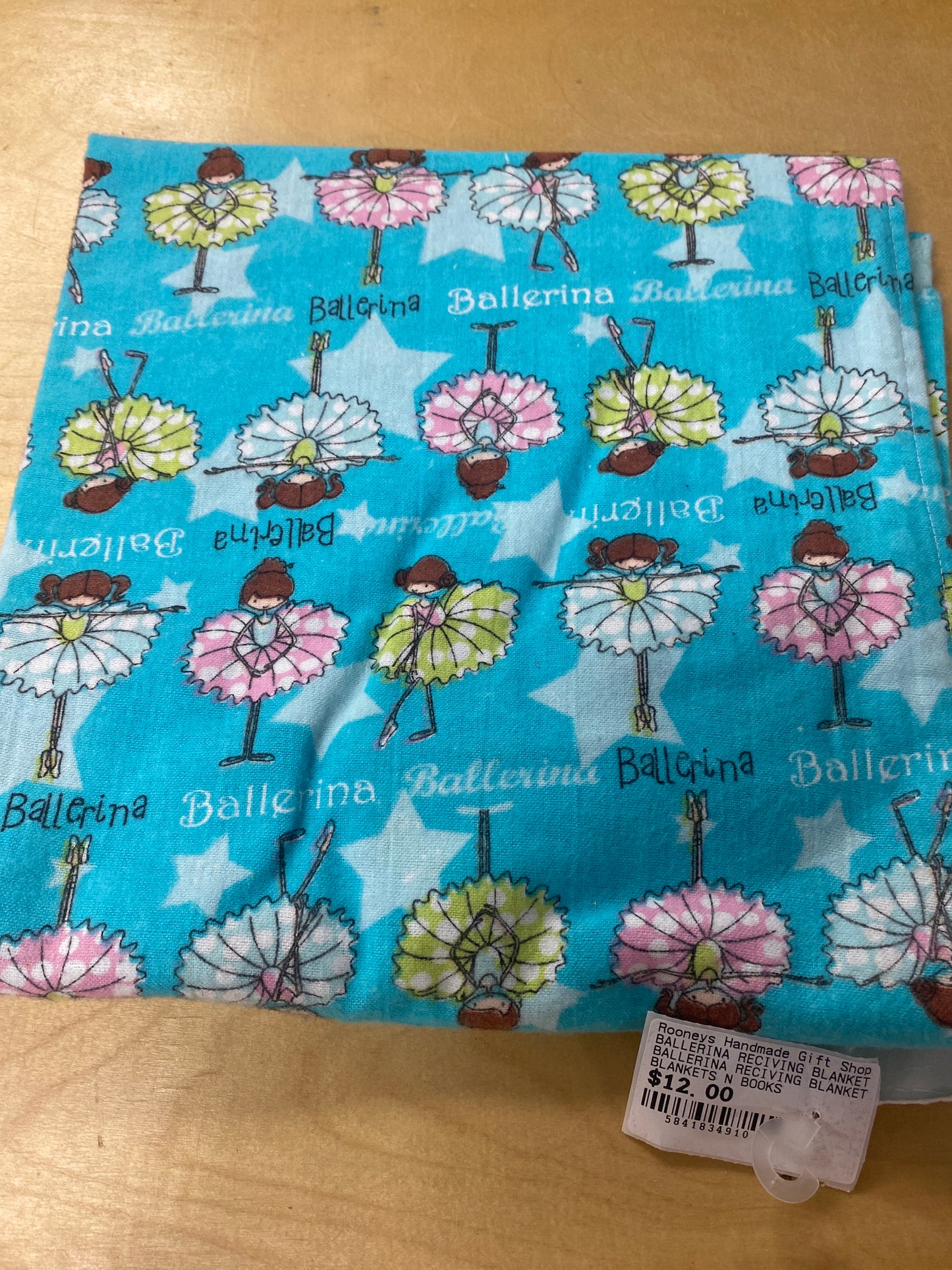BALLERINA RECIVING BLANKET