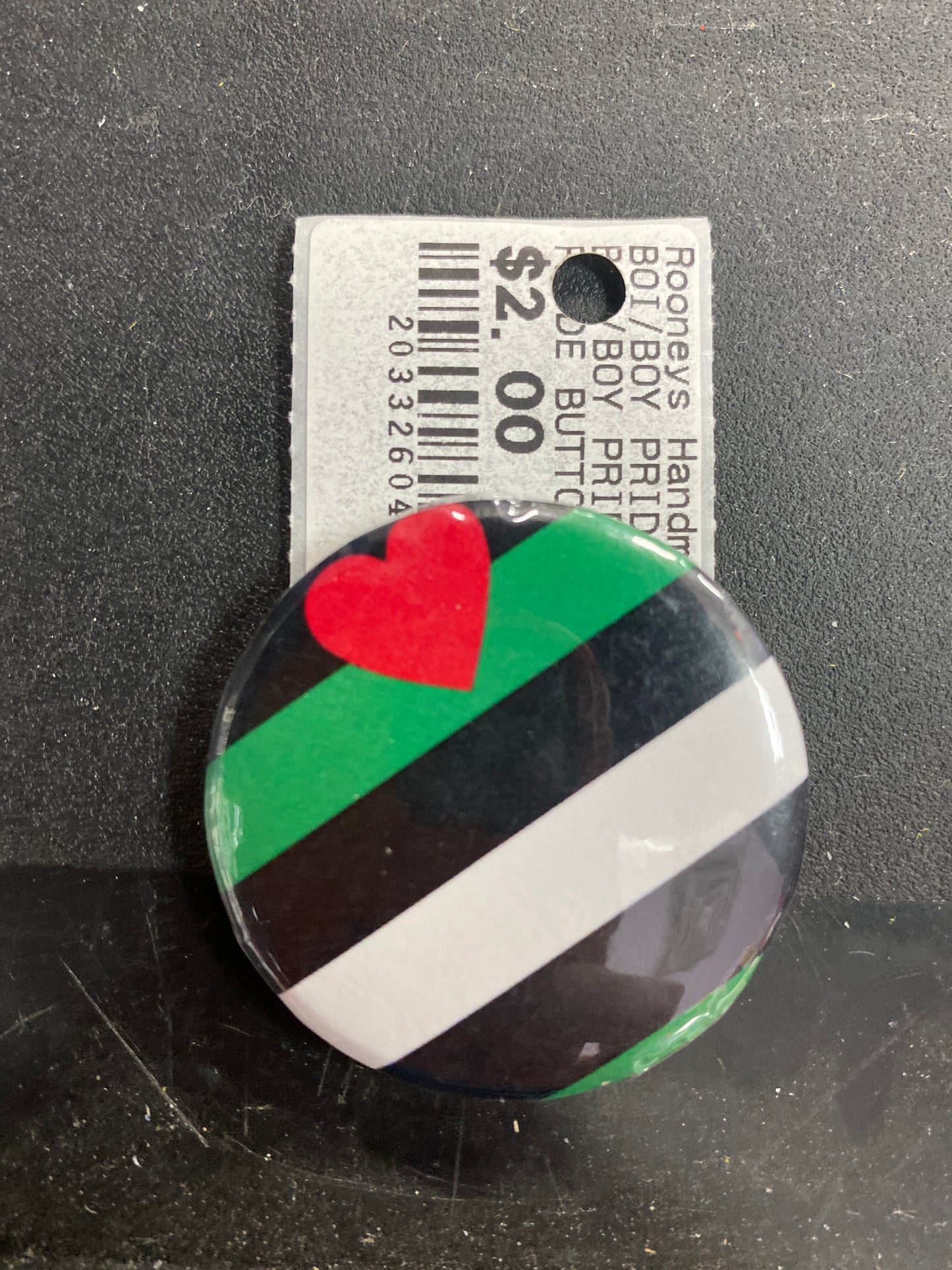 BOI/BOY PRIDE FLAG BUTTON