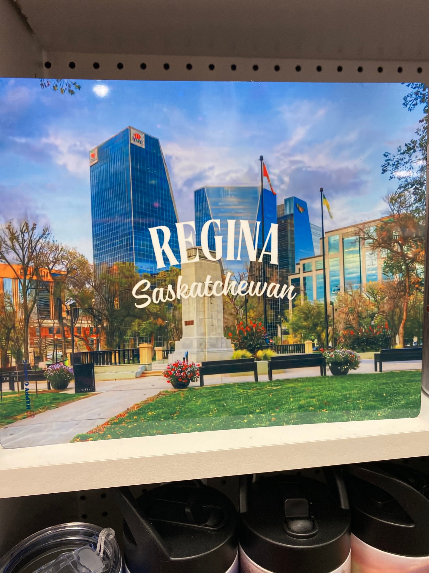 Tin poster Saskatchewan Regina city