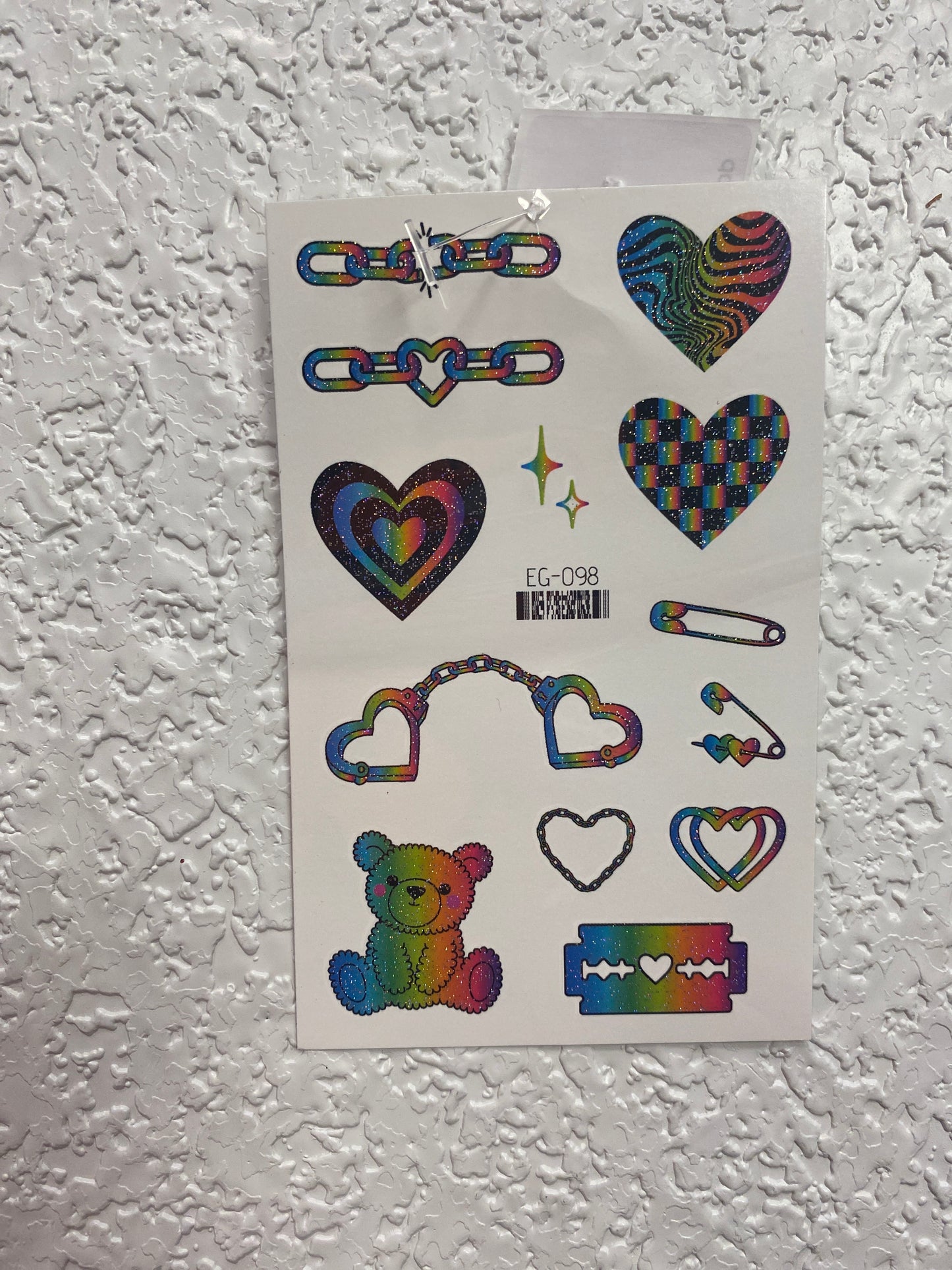 PRIDE GLITTER TATTOO STYLE 2