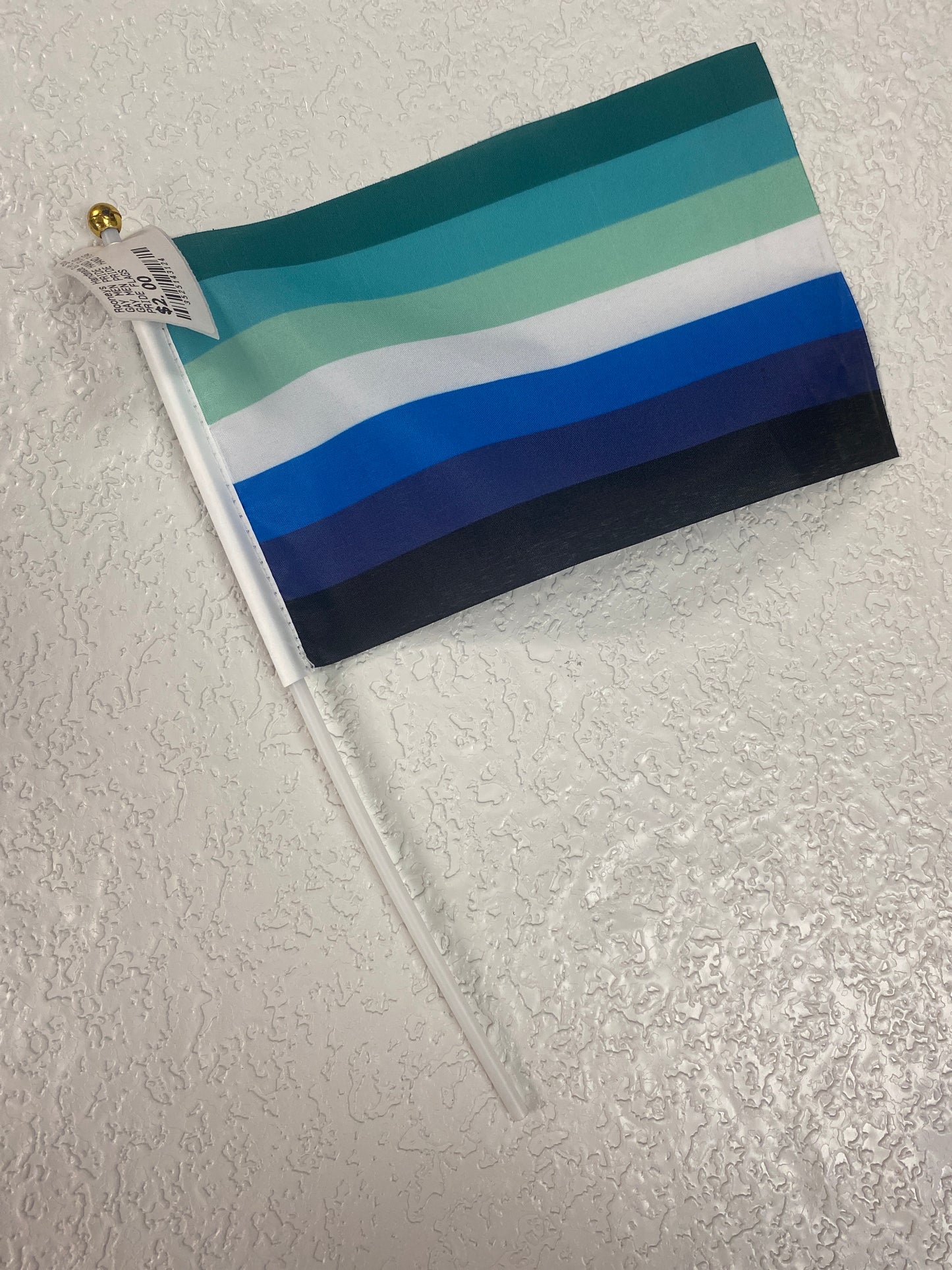 GAY MEN PRIDE HAND FLAG