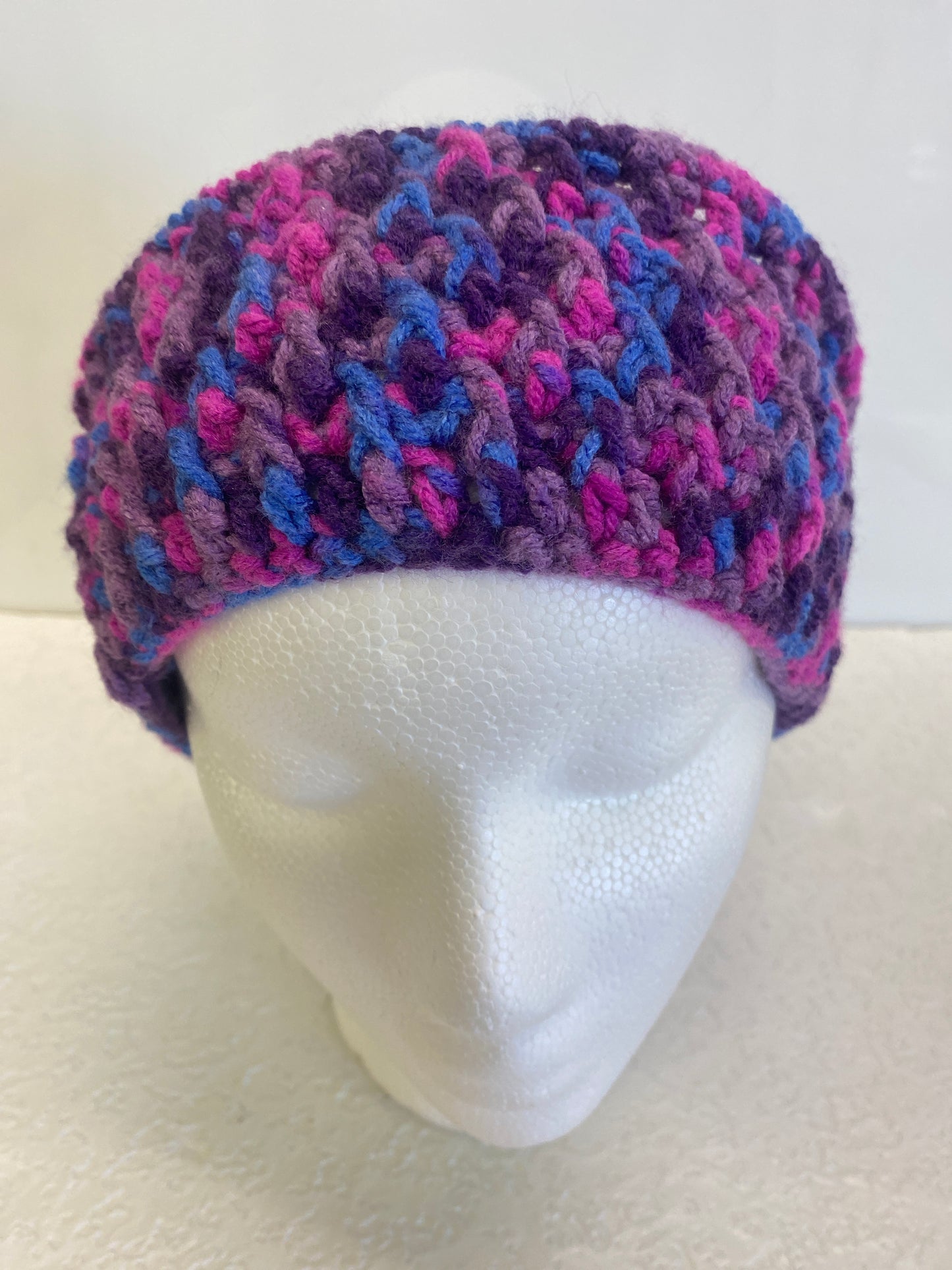 EAR WARMER PURPLE BLUE MIX