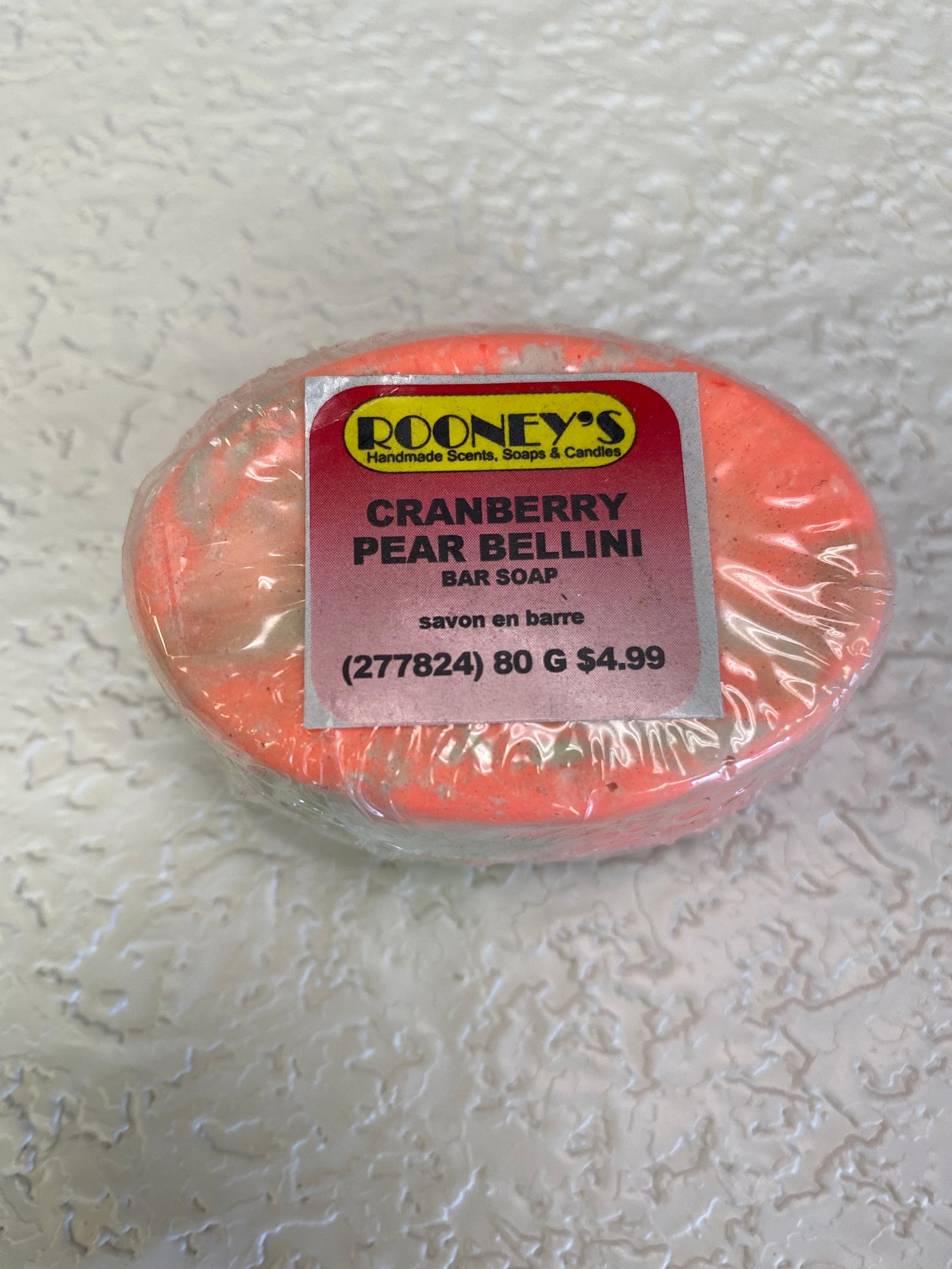 CRANBERRY PEAR BELLINI BAR SOAP