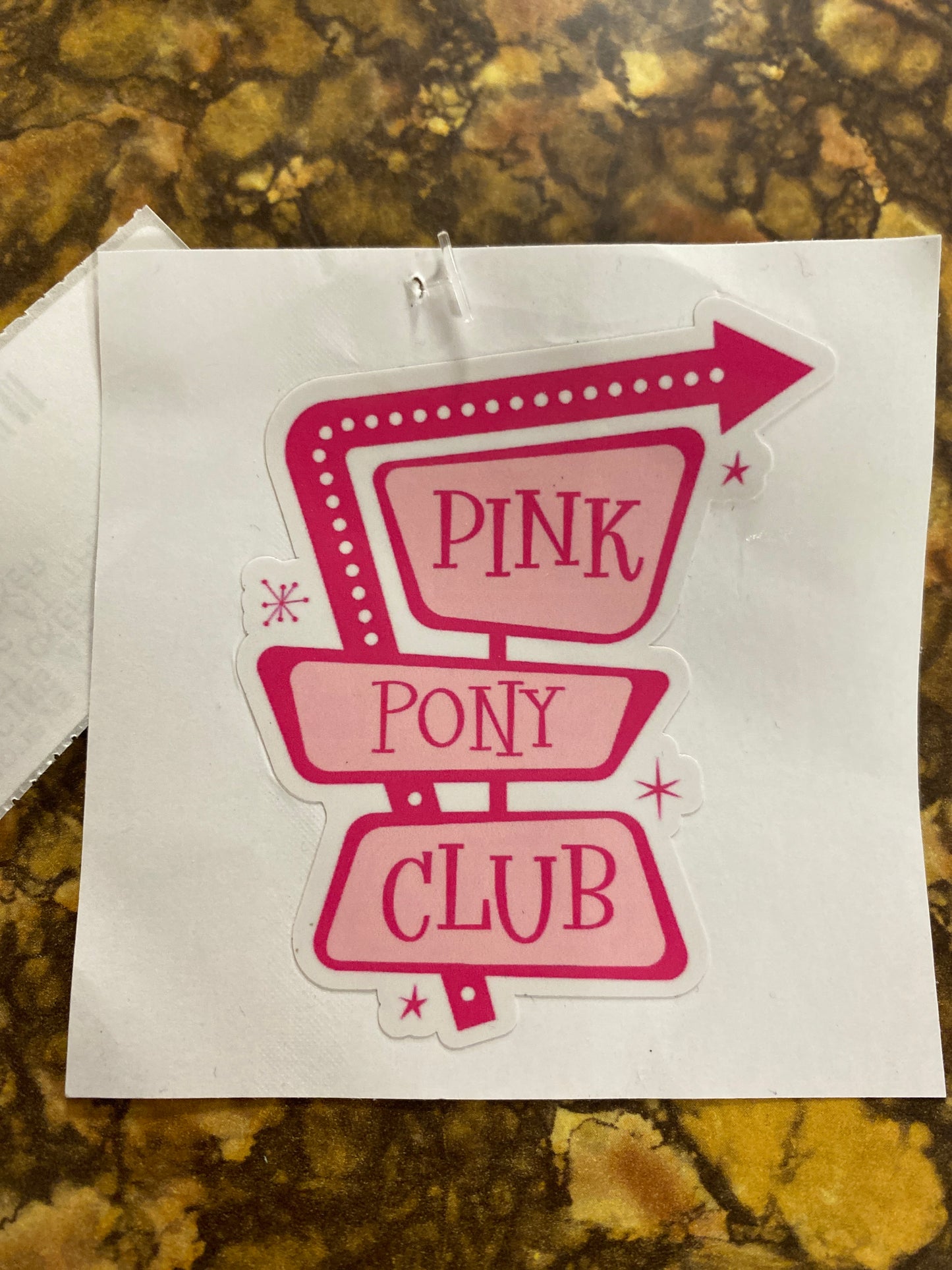 PINK PONY CLUB STICKER