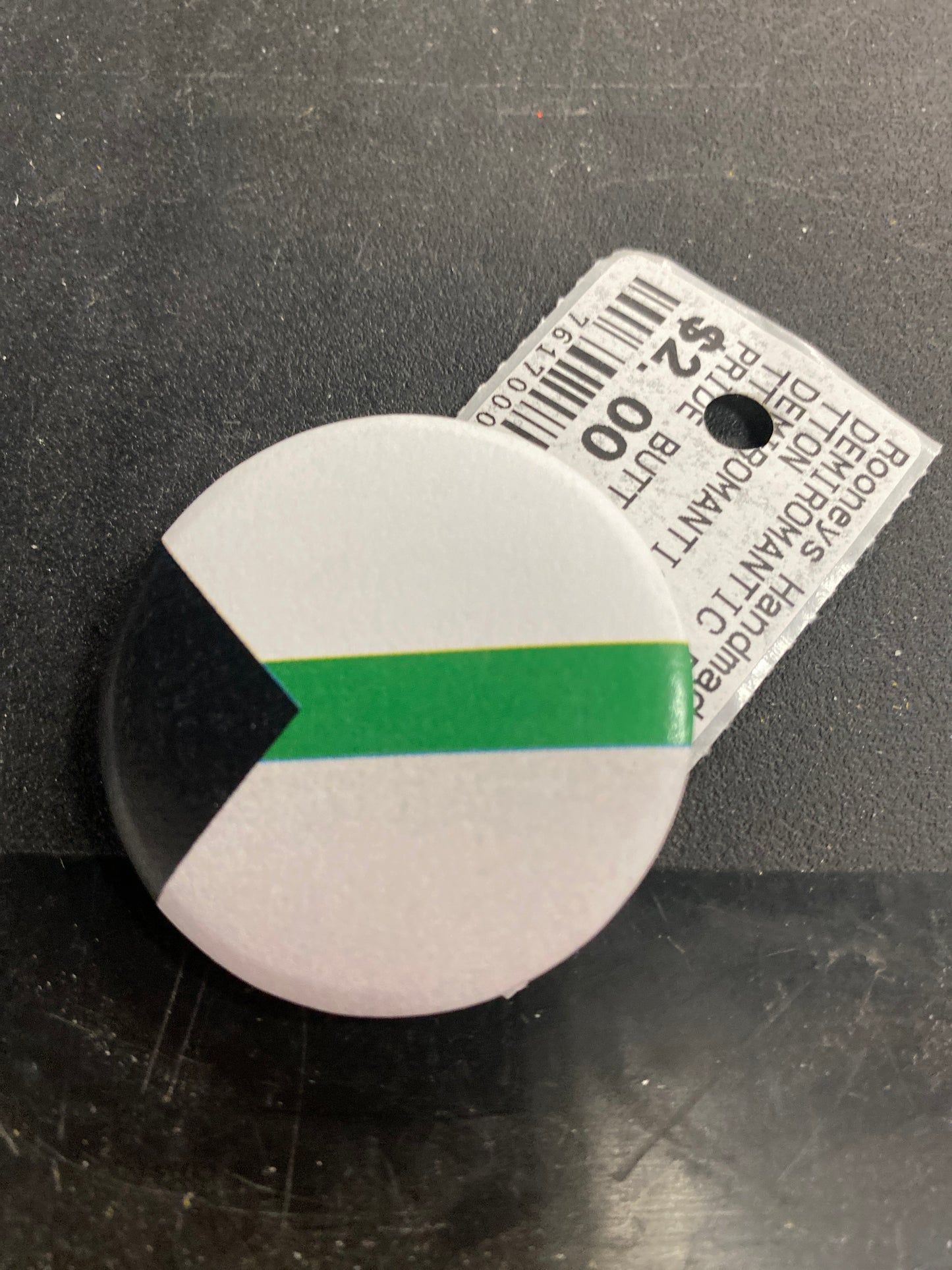 DEMIROMANTIC PRIDE FLAG BUTTON