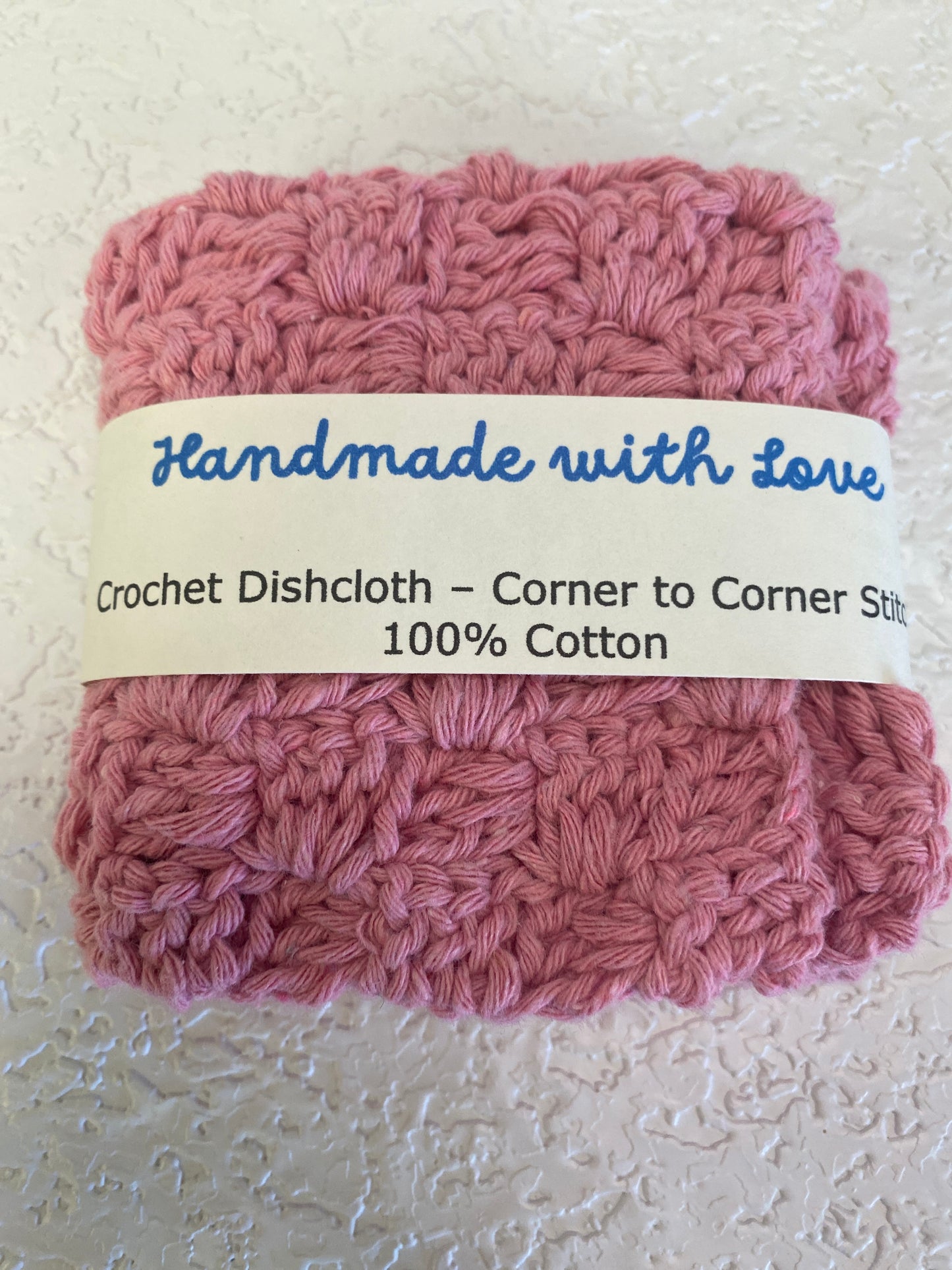 DISHCLOTH C2C PINK