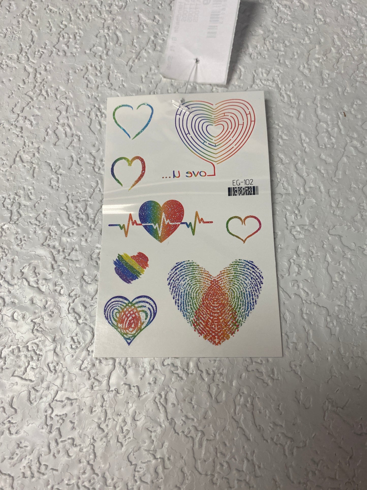 PRIDE GLITTER TATTOO STYLE 1