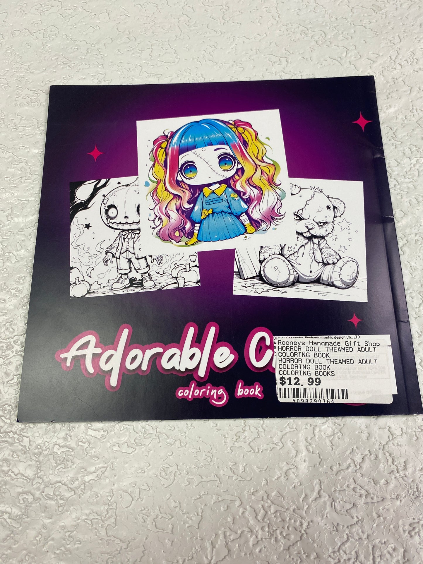 HORROR DOLL THEAMED ADULT COLORING BOOK